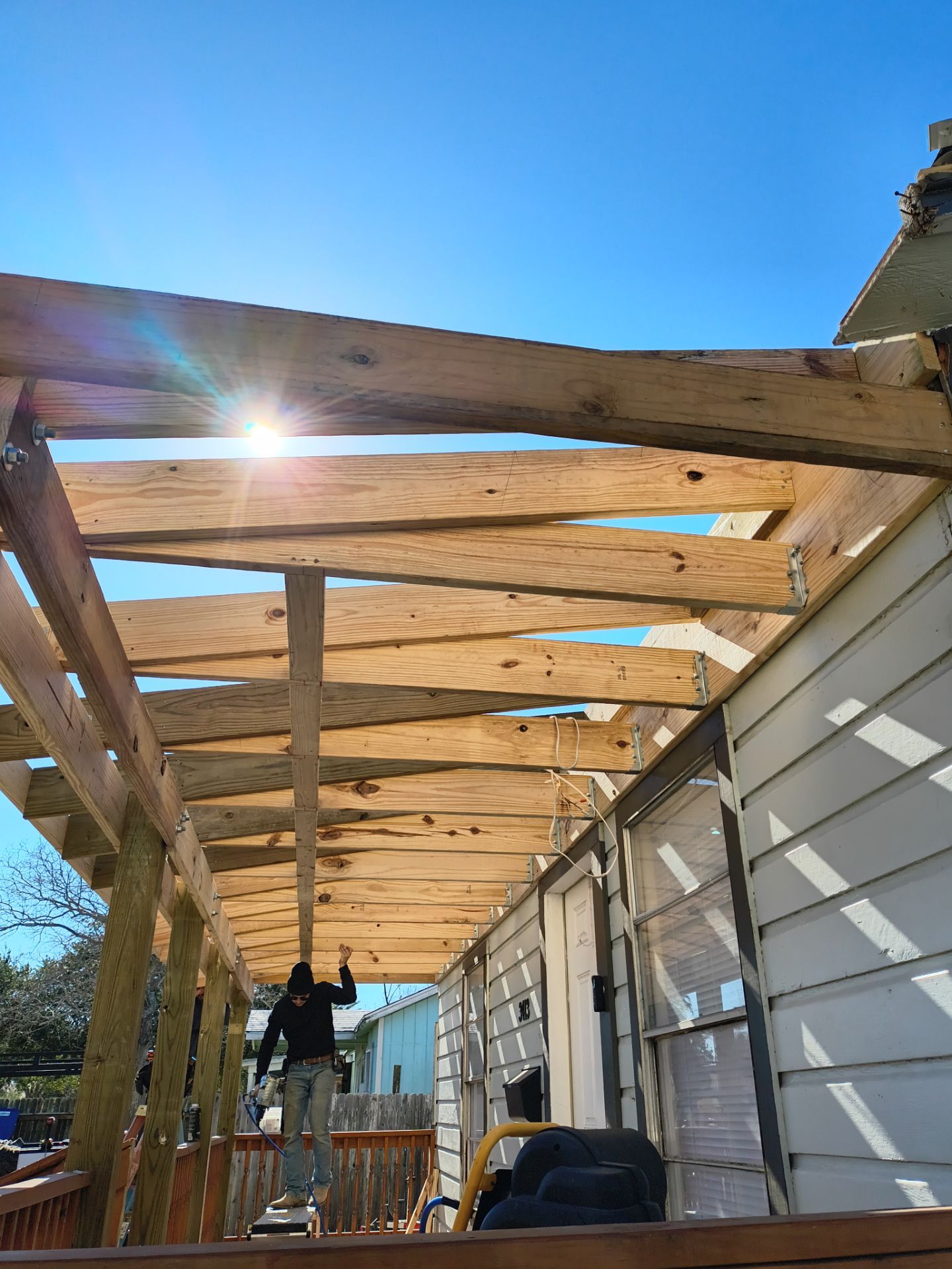 Over Engineered Patio by Bayfront Roofing and Construction
