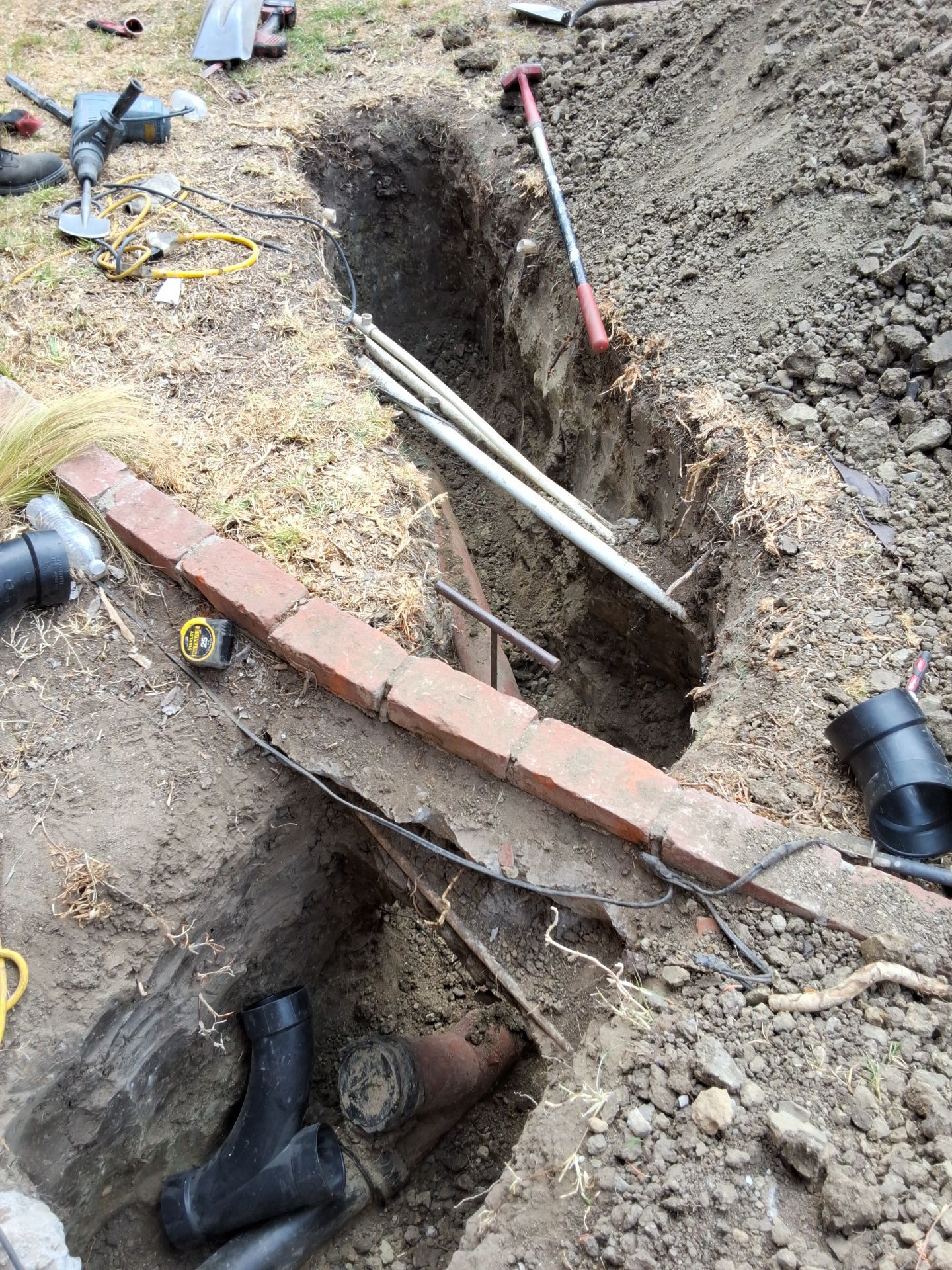 2-Way Sewer Cleanout Install by P&M Plumbing Inc.