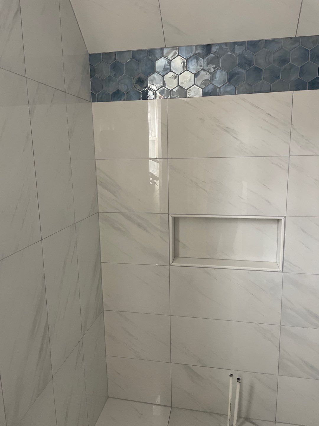 New Construction Bathrooms and Fireplace by Footprints Floors of East Atlanta