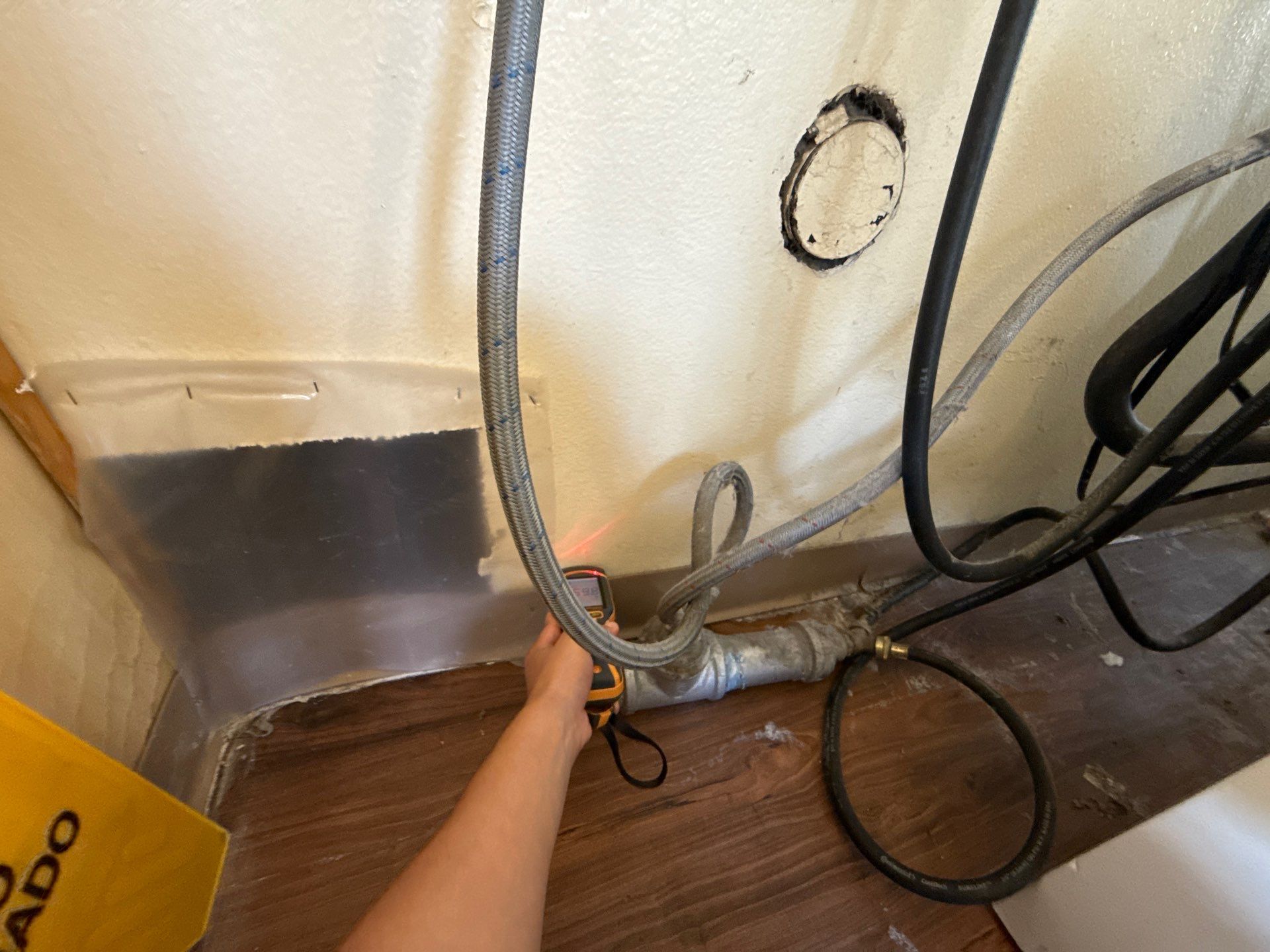 Laundry Room Water Restoration & Rebuild in Irvine by One Stop Source