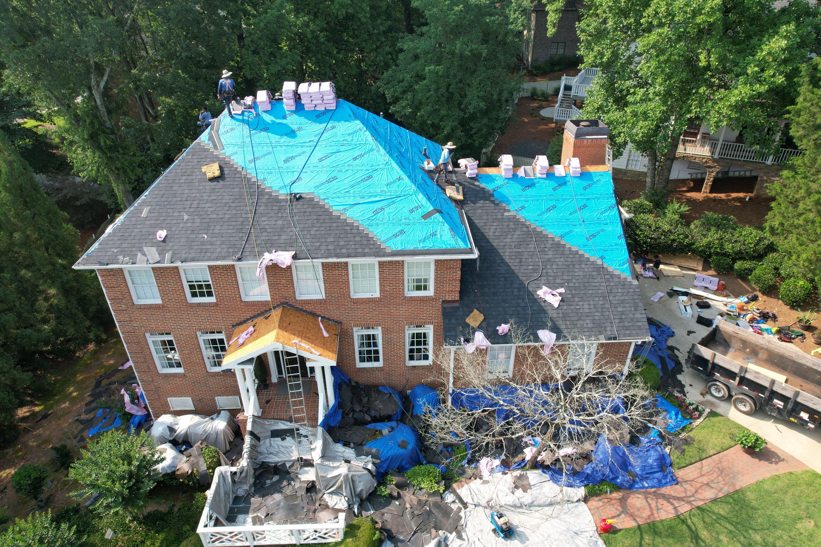 Residential Roofing Installation using Owens Corning by Inspector Roofing and Restoration