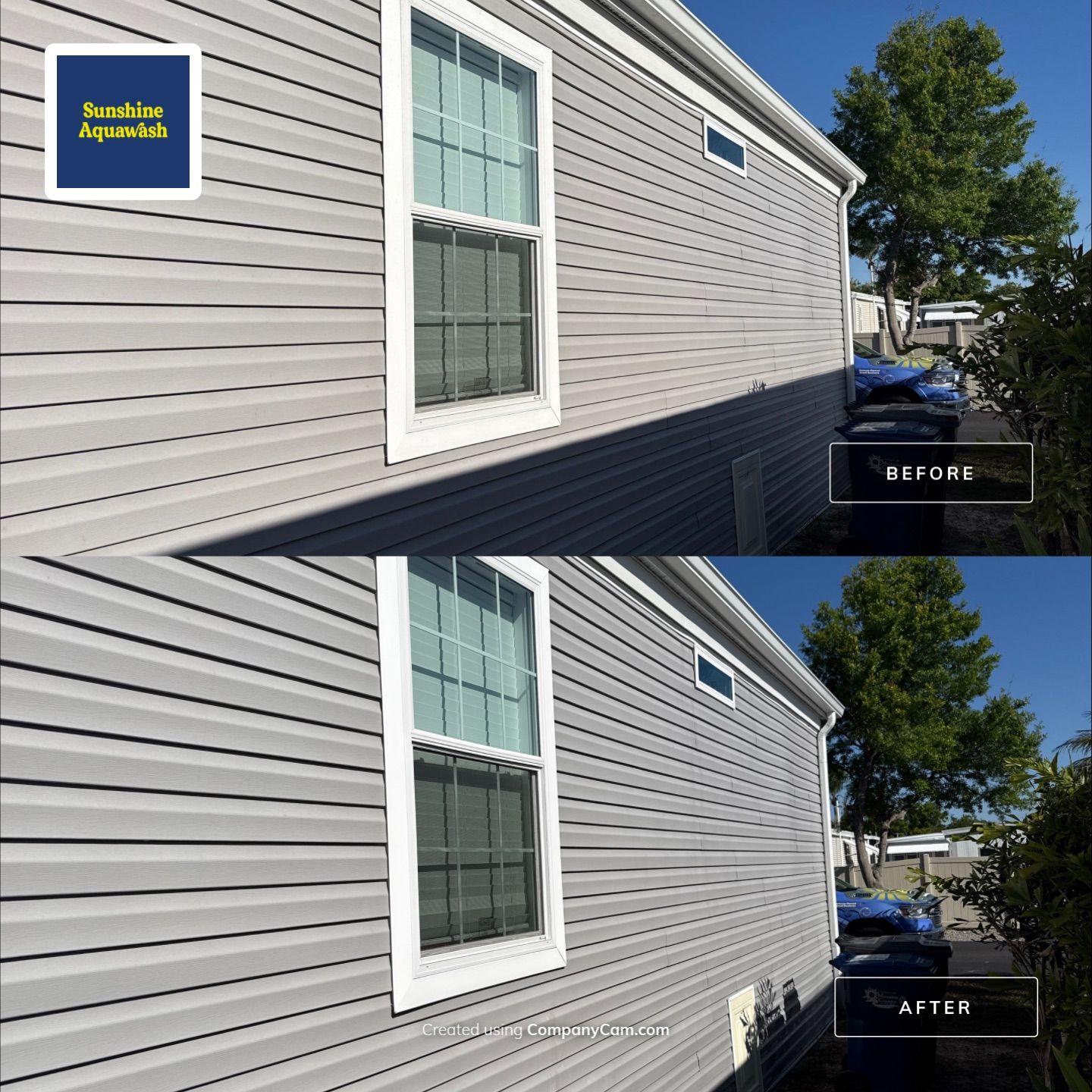 On-the-Spot Mobile Home House Wash in Terra Ceia, FL | Fisherman’s Cove RV Resort by Sunshine AquaWash