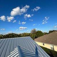 24ga 1.5" Mechanical Seam Mill Finish  by Total Roofing System The Metal Roof Experts