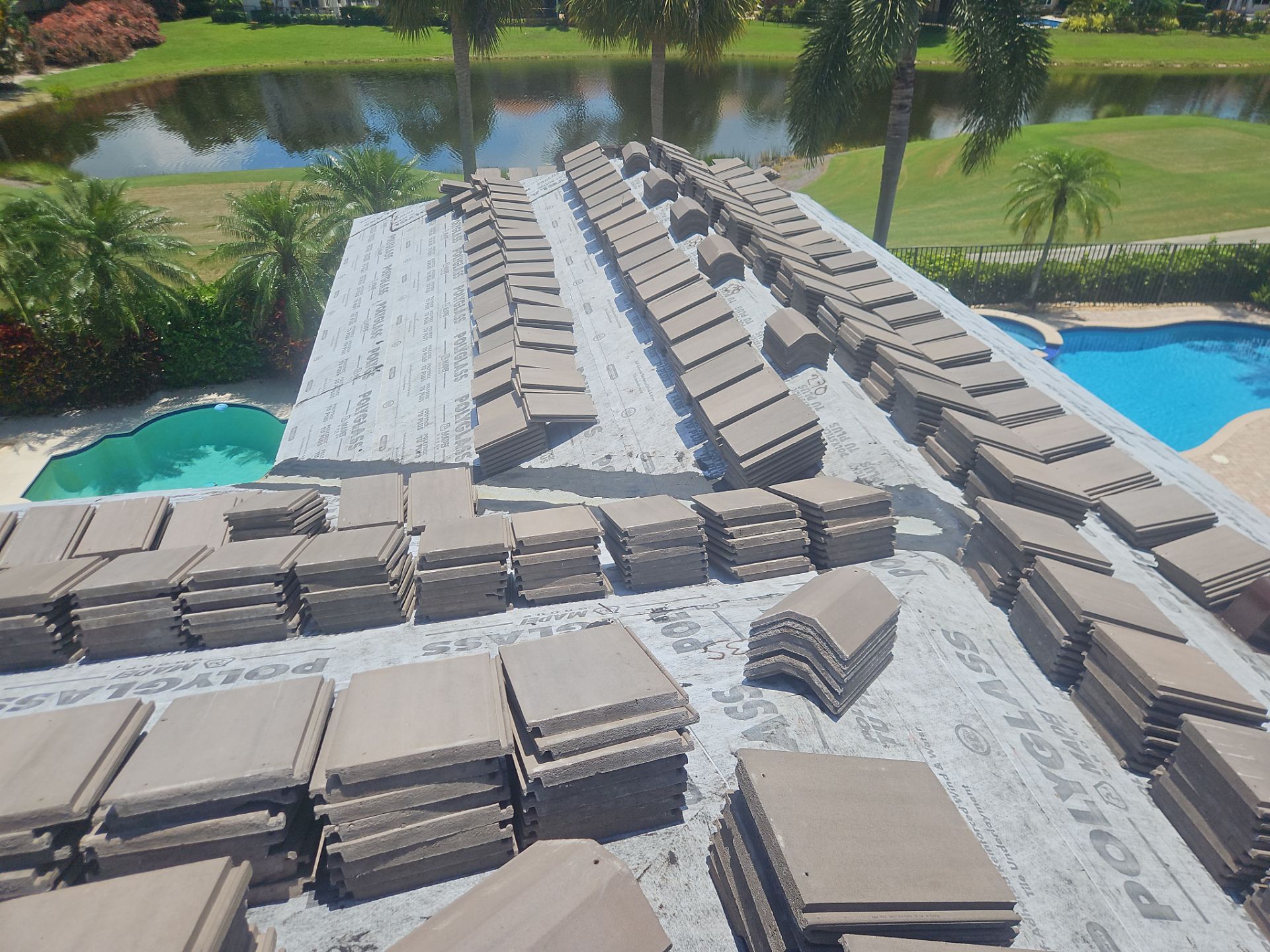 Residential Roofing Installation using Eagle Roofing Tile by BLUES BROTHERS ROOFING