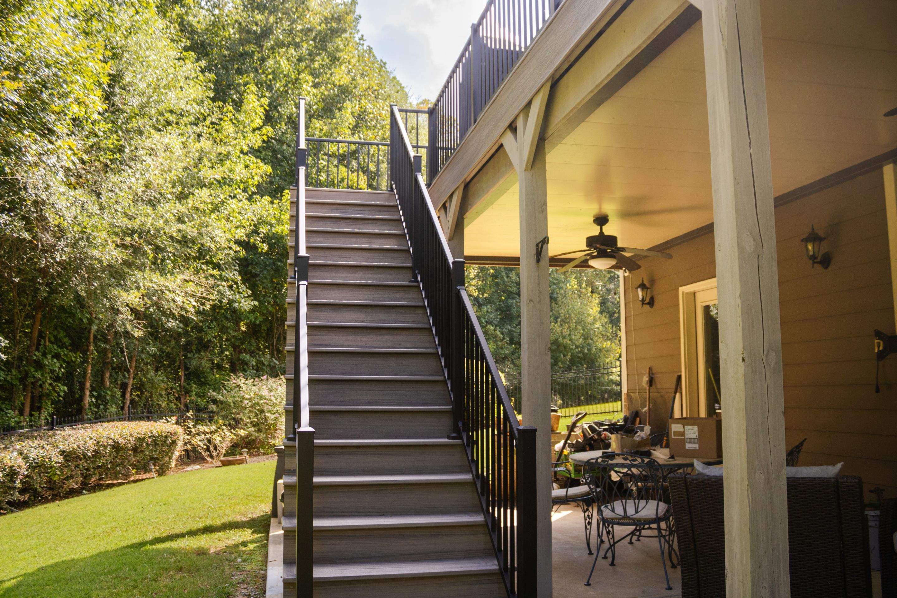 Woodstock, GA Deck Resurface using Trex Enhance Natural Series in the Rocky Harbor Color by Nelson Exteriors 