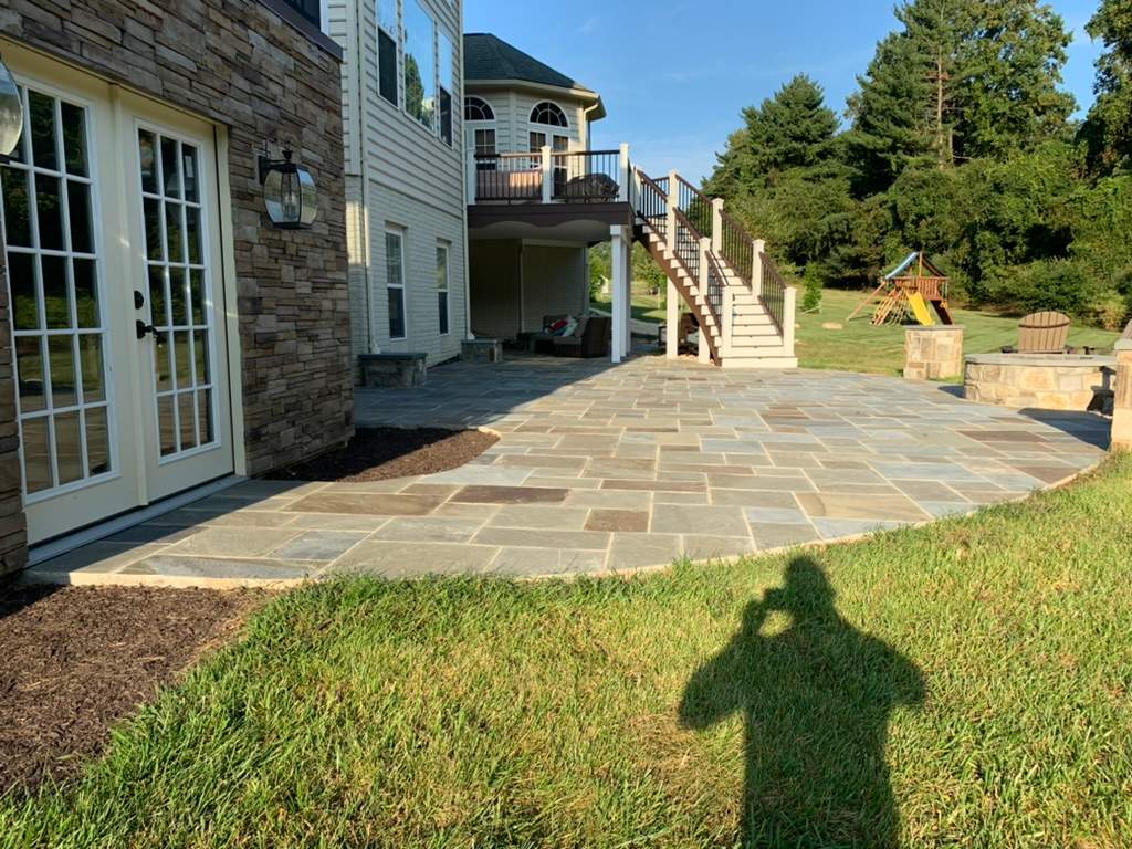 Professional House Washing and Natural Stone Patio Cleaning in Owings Mills by Baltimore Pressure Washers Inc.