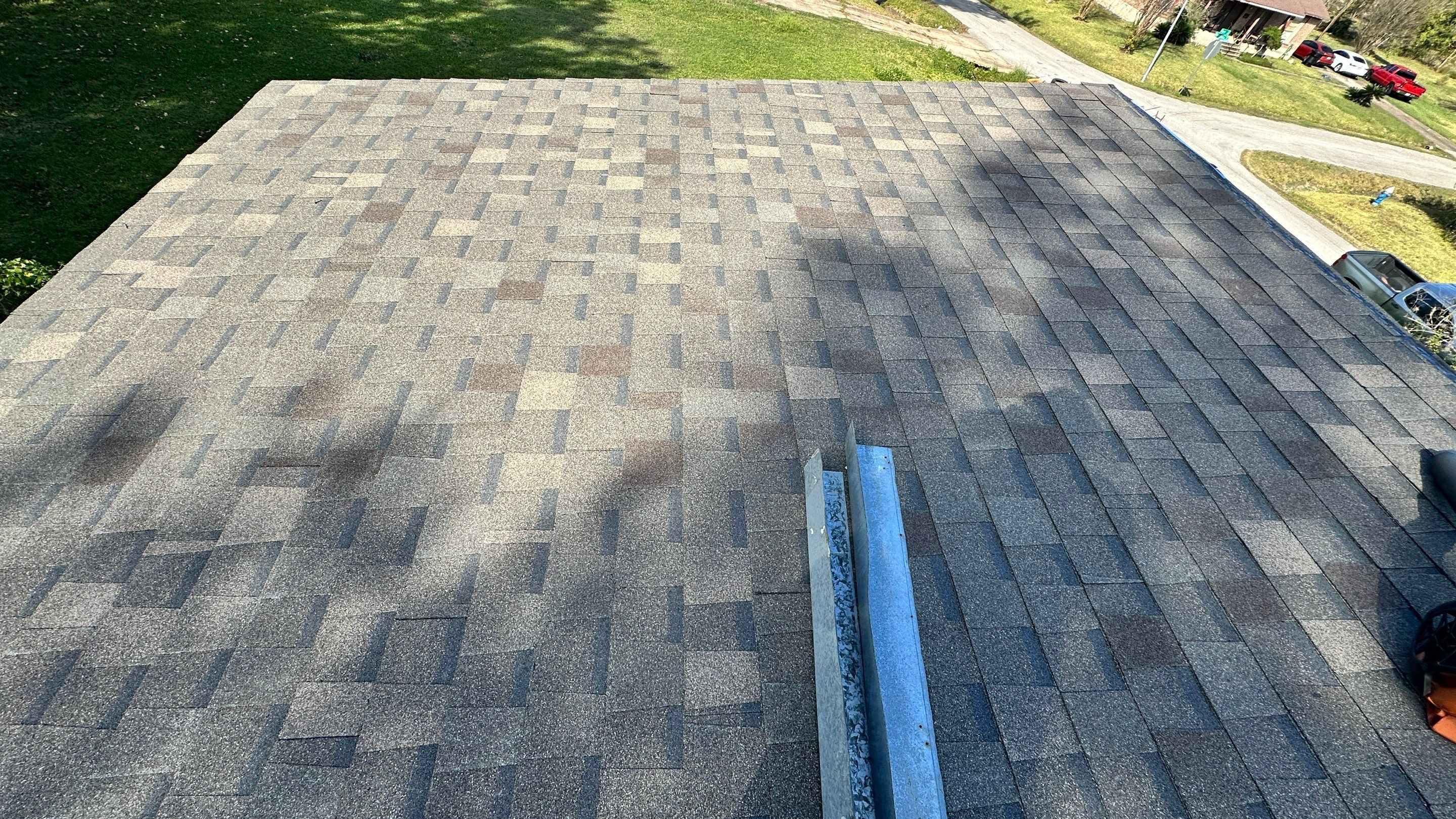 Roof Replacement with Chimney Flashing Detail — Houston, TX by PL Roofing & SB Roofing, LLC.