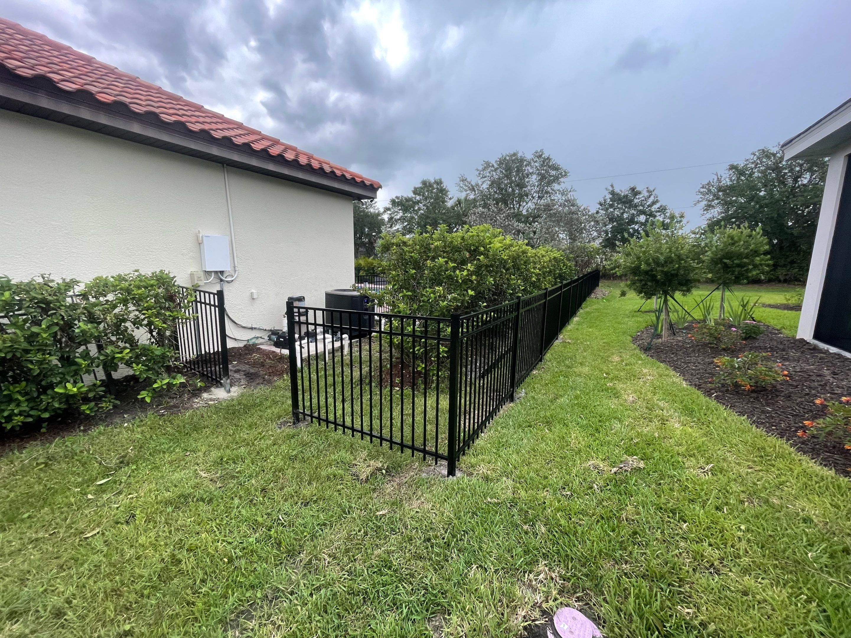 Bradenton, FL 4ft. Tall 3-Rail Black Aluminum Fence by Asap fence and gates, LLC