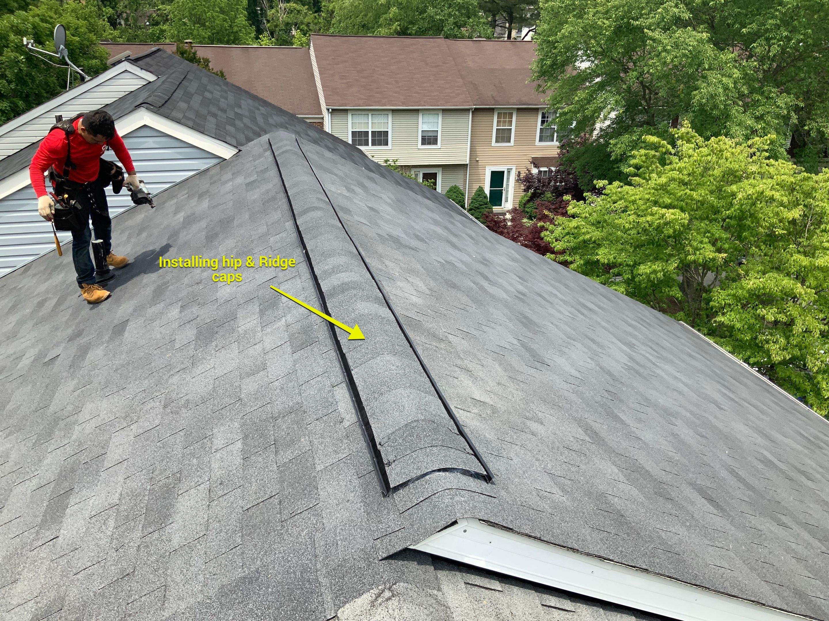 Residential Roofing Installation using XT-25 Color Moire Black by Alpha Design Services