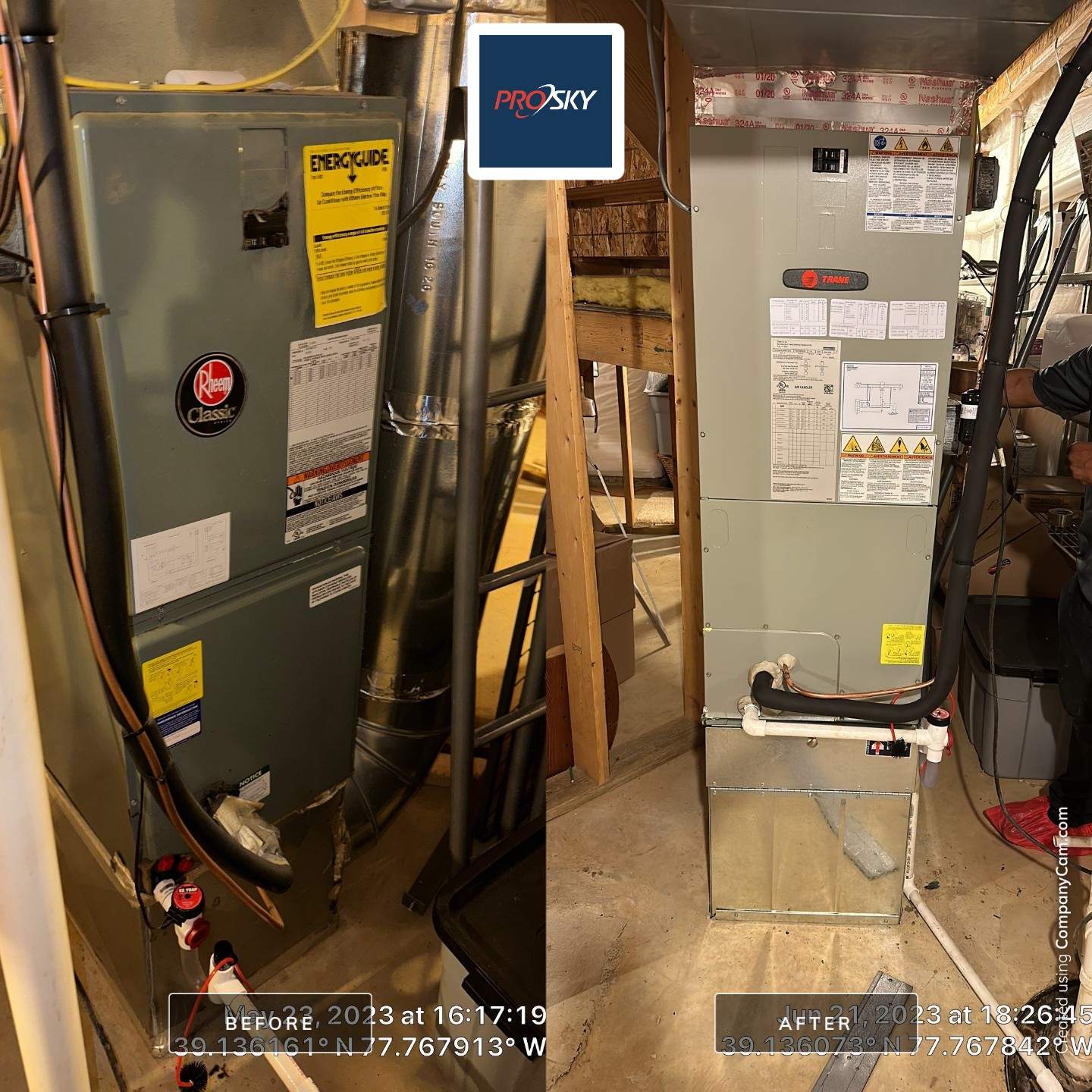Heat Pump Replacement using Trane by Pro Sky Services