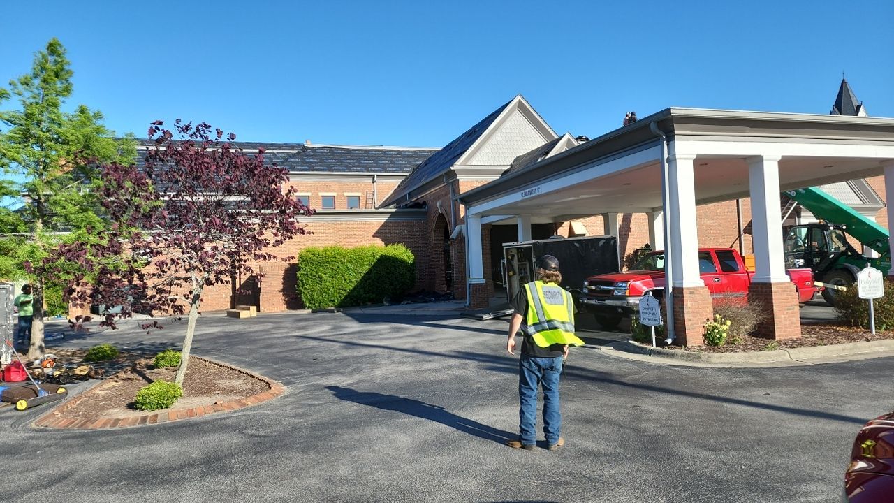 Commercial Roofing Installation using High Grade Asphalt Shingles by Carolina Trophy Roofs