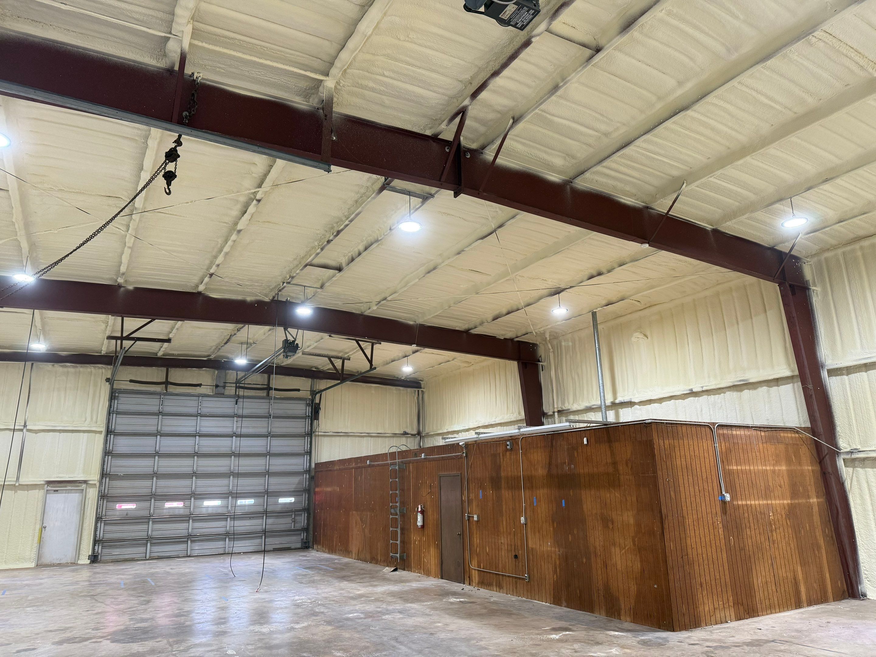Closed cell on metal building by Kool Foam LLC 