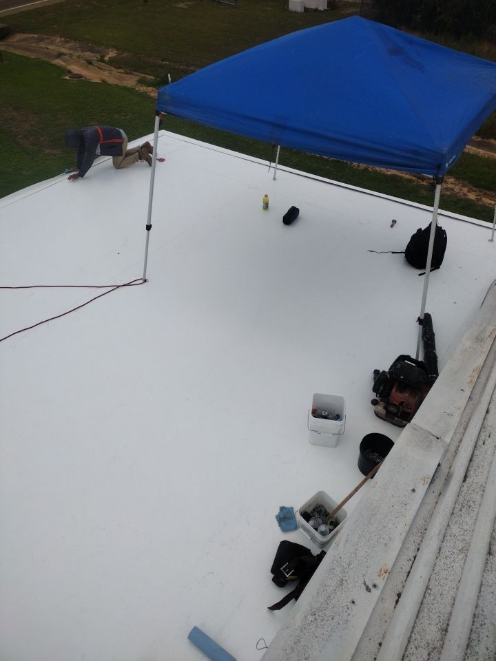 Office Building in Magnolia by Hostetler Roofing