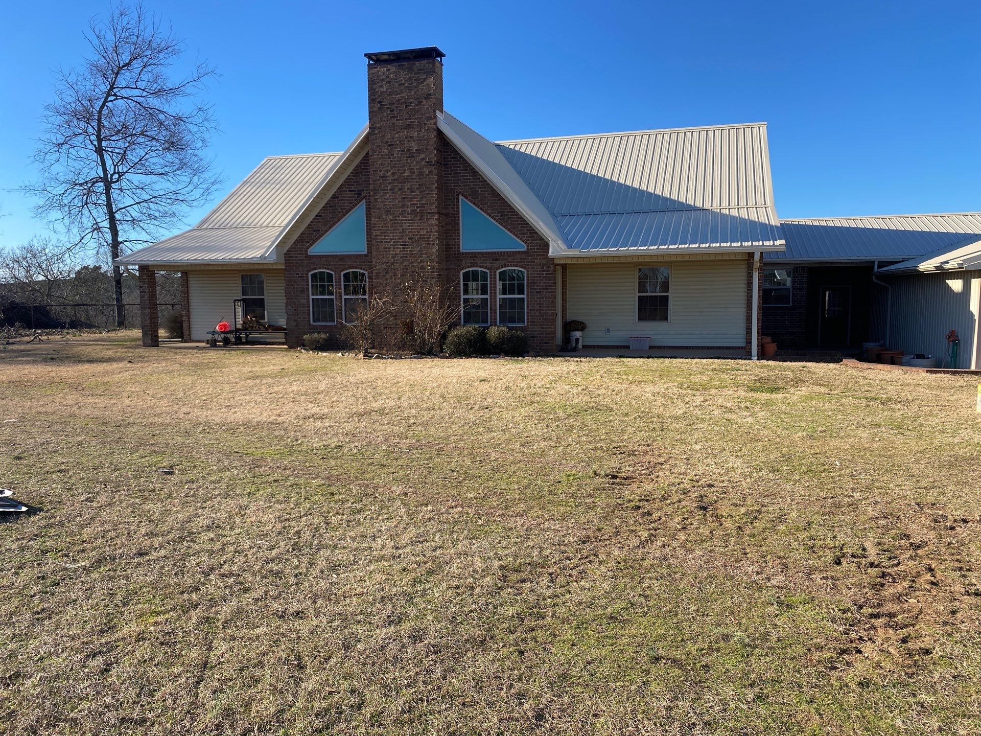 Residential Metal Roof Replacement using Reed's Metals: 26 GA. Colored Residential Metal Panels (Ivory) by Hostetler Roofing