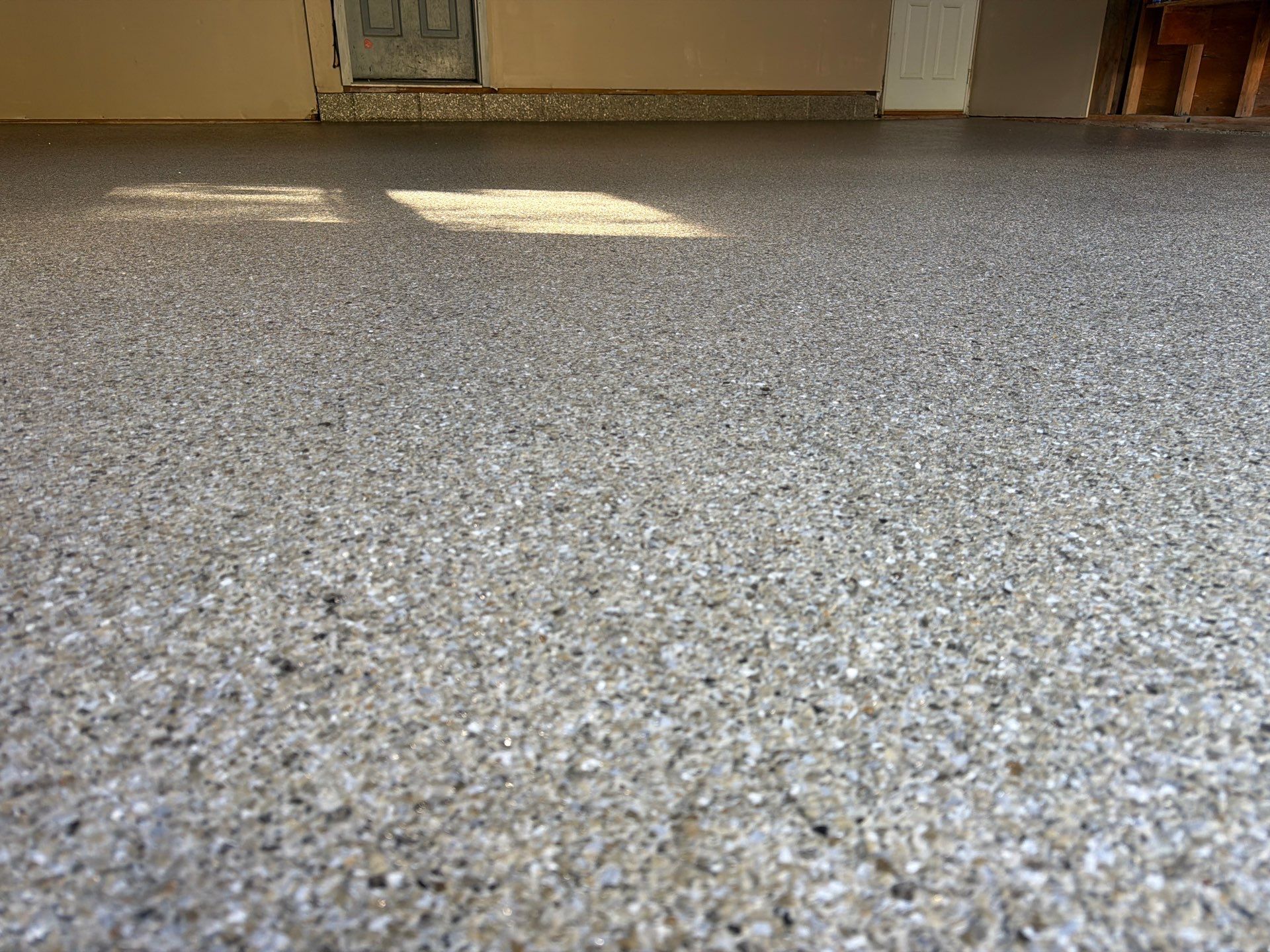 Vintage Shalestone Garage Coating by NG Masonry & Construction LLC
