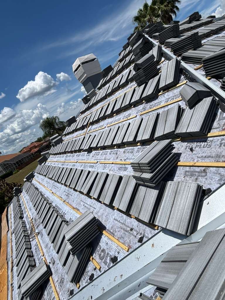 Concrete Tile Roof Replacement Using Polystick TU Plus in Orlando by Fortified Roofing Solutions Corp.