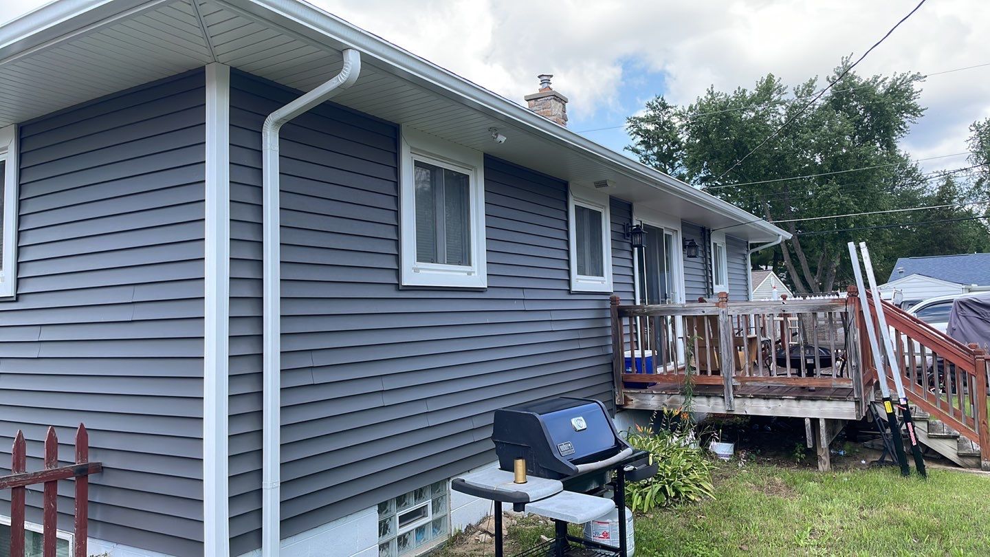 Siding Replacement using Smokey Grey by 180 Contractors
