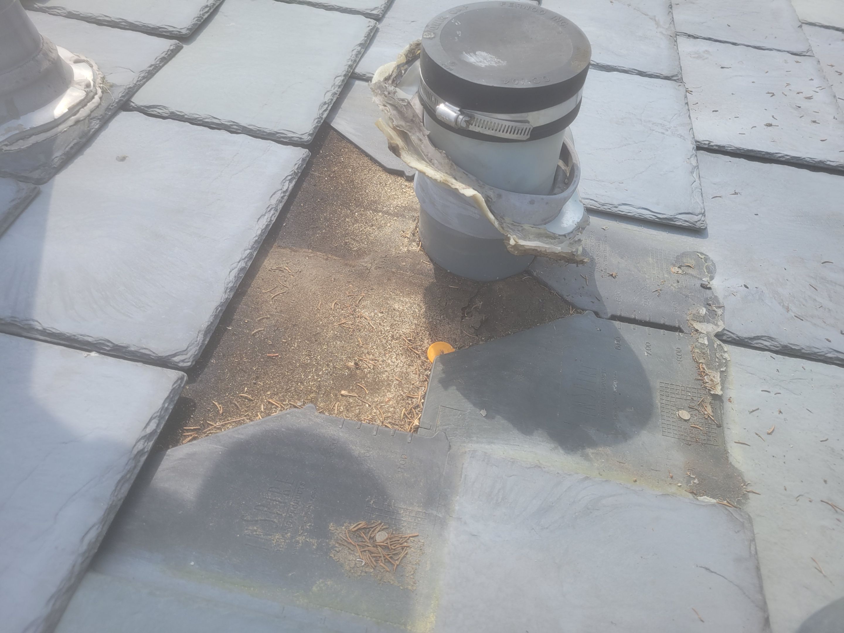 Roof Repair using Eco Star Slate tile by The B.A.R Roofing