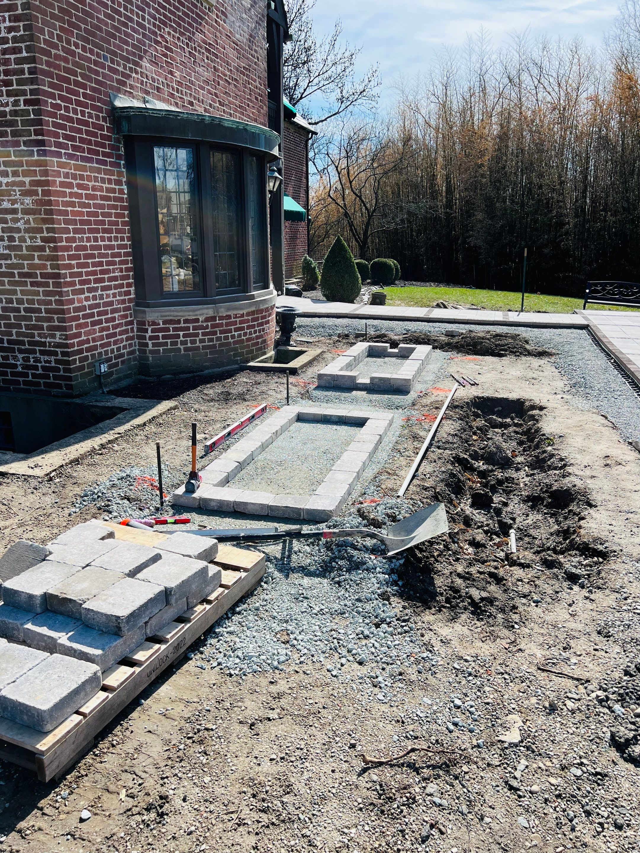 Hardscape Design & Install using Unilock Products by Reisenberg’s Lawn & Landscape, LLC