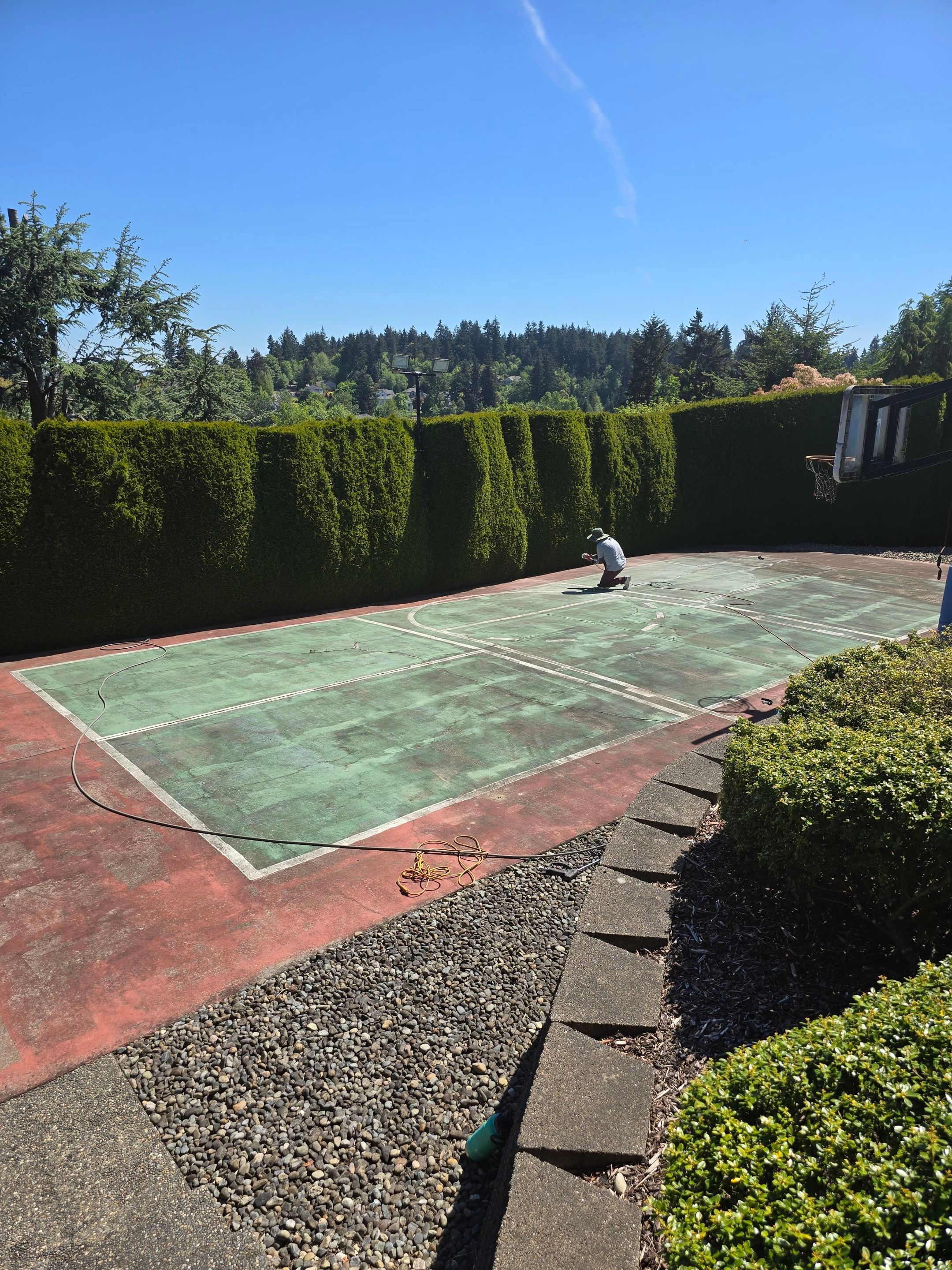Basketball Court Restored and Ready to Play by Topline Group 