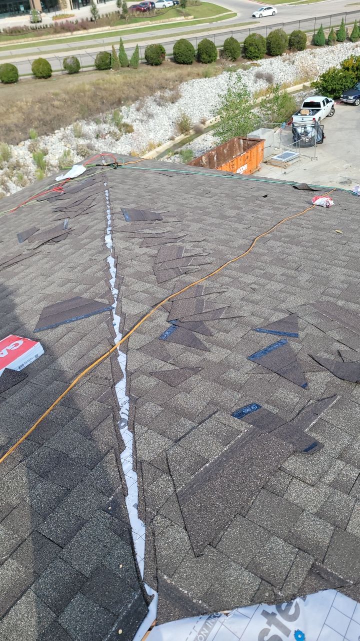 Apartment Roofing Installation using GAF HDZ Shingles, GAF TPO and Pavers in Lewisville, TX by Roof Experts
