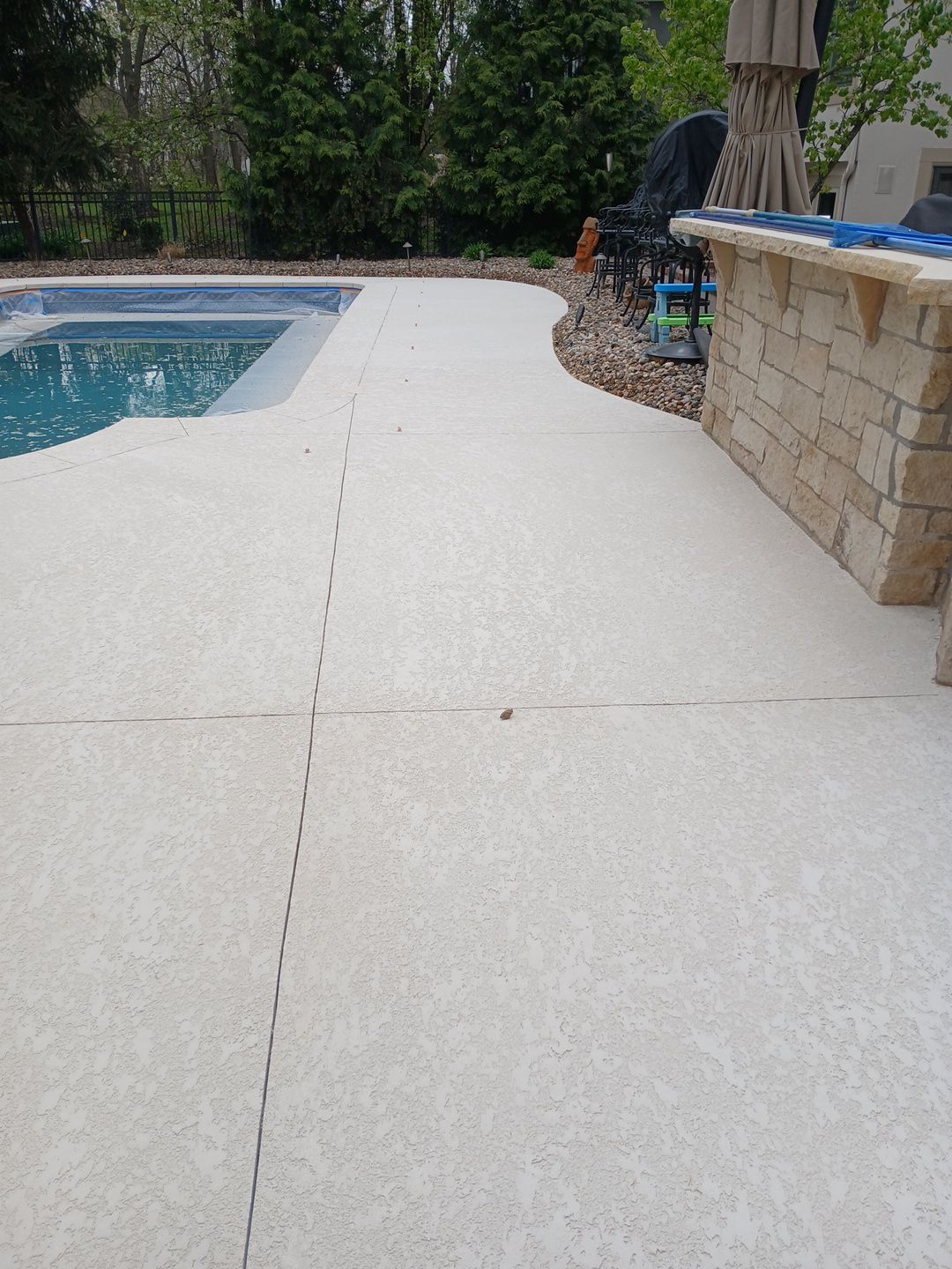Pool Deck & Patio Resurface - Overland Park, KS by Big Red Decorative Concrete, LLC