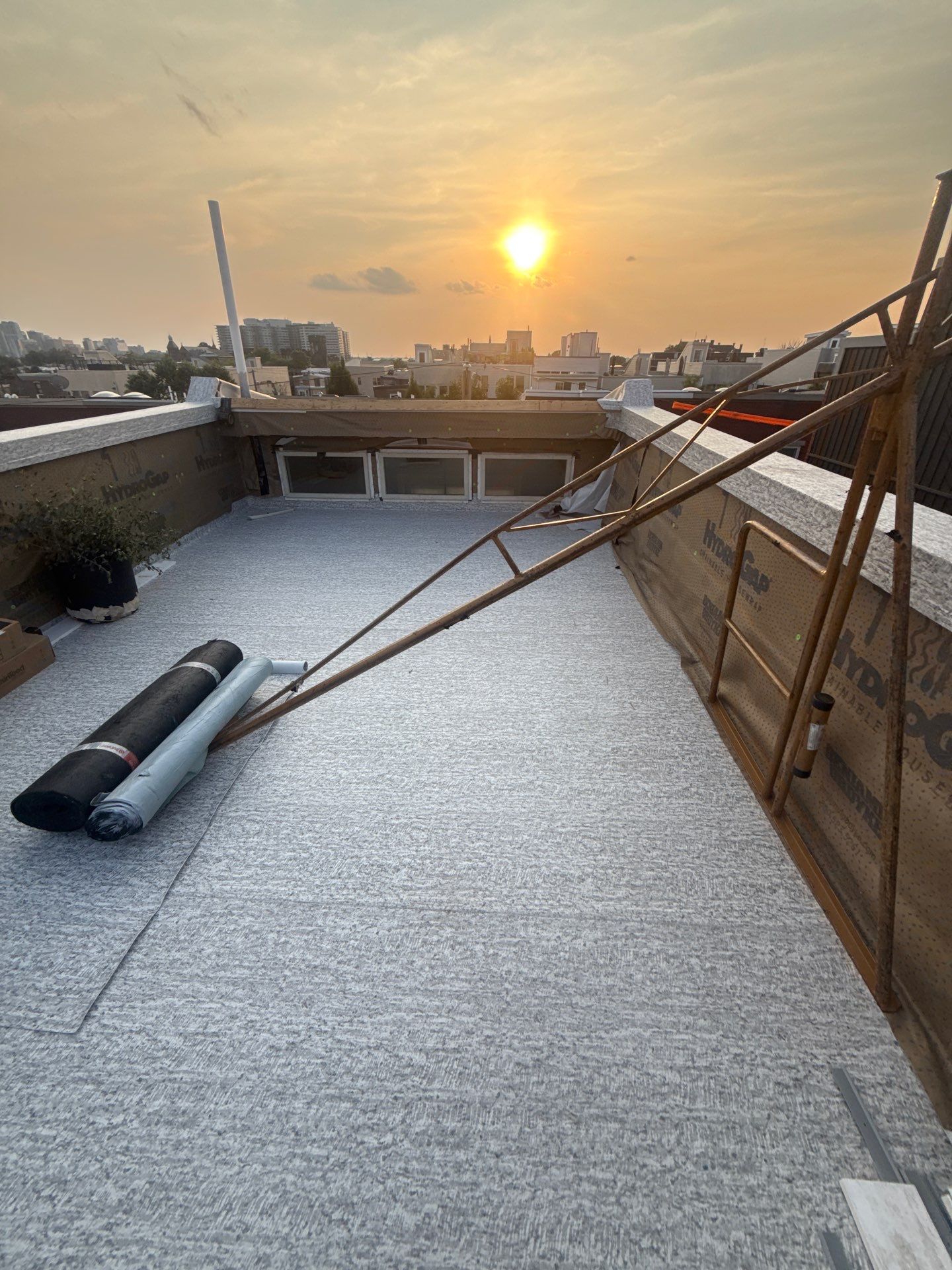 Fiberglass roof deck replacement Project by Philadelphia Quality Roofing by Philadelphia Quality Roofing