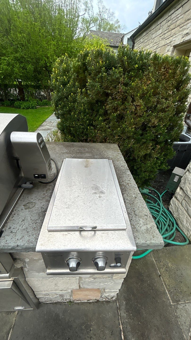 Winnetka, IL bluestone patio cleaning by Northern Power Washing LLC.
