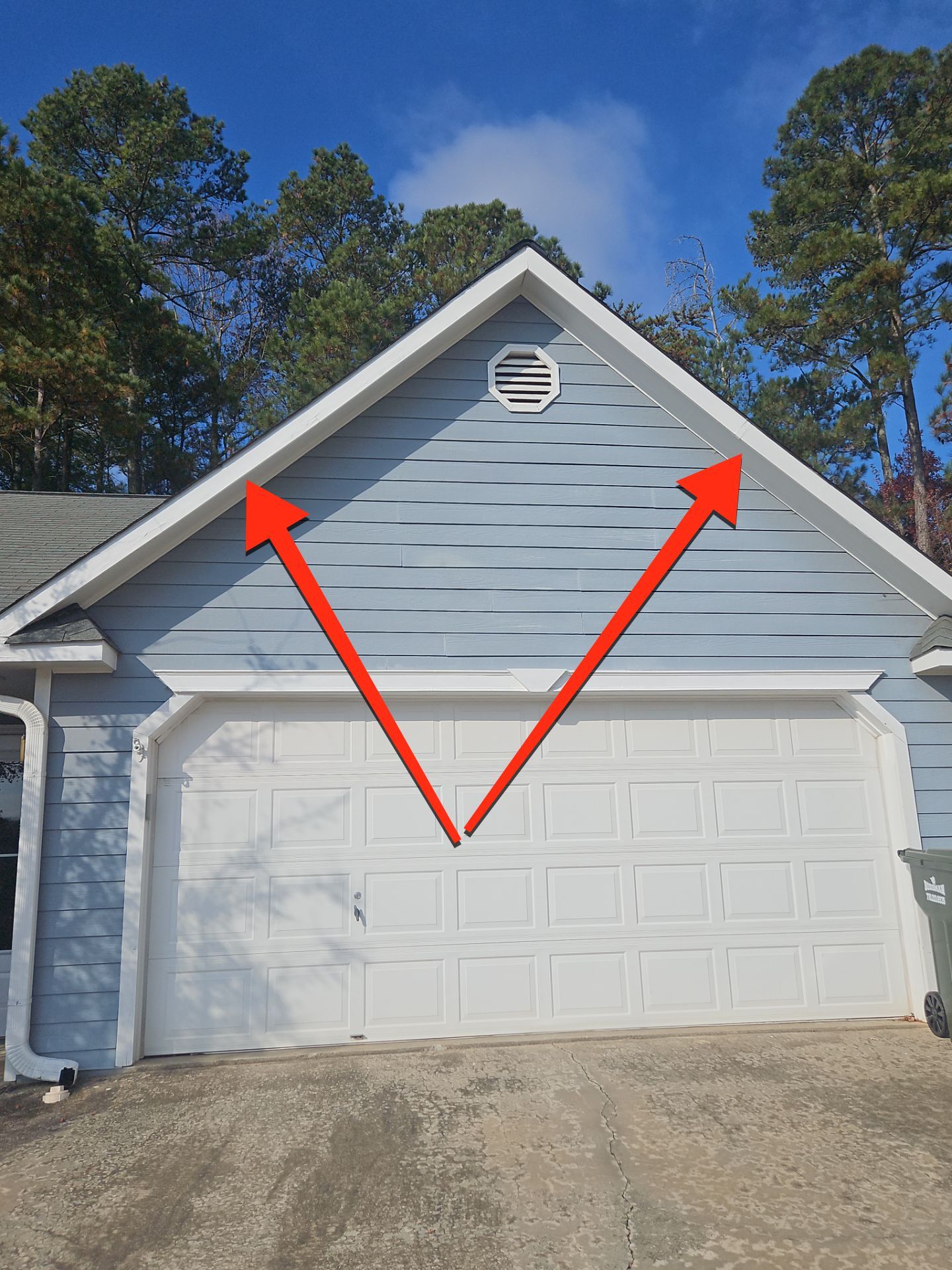 Rotten Wood Replacement using Hardie Trim by Nelson Exteriors 