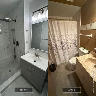 Residential Three-Bathroom Remodel – Full Interior Renovation