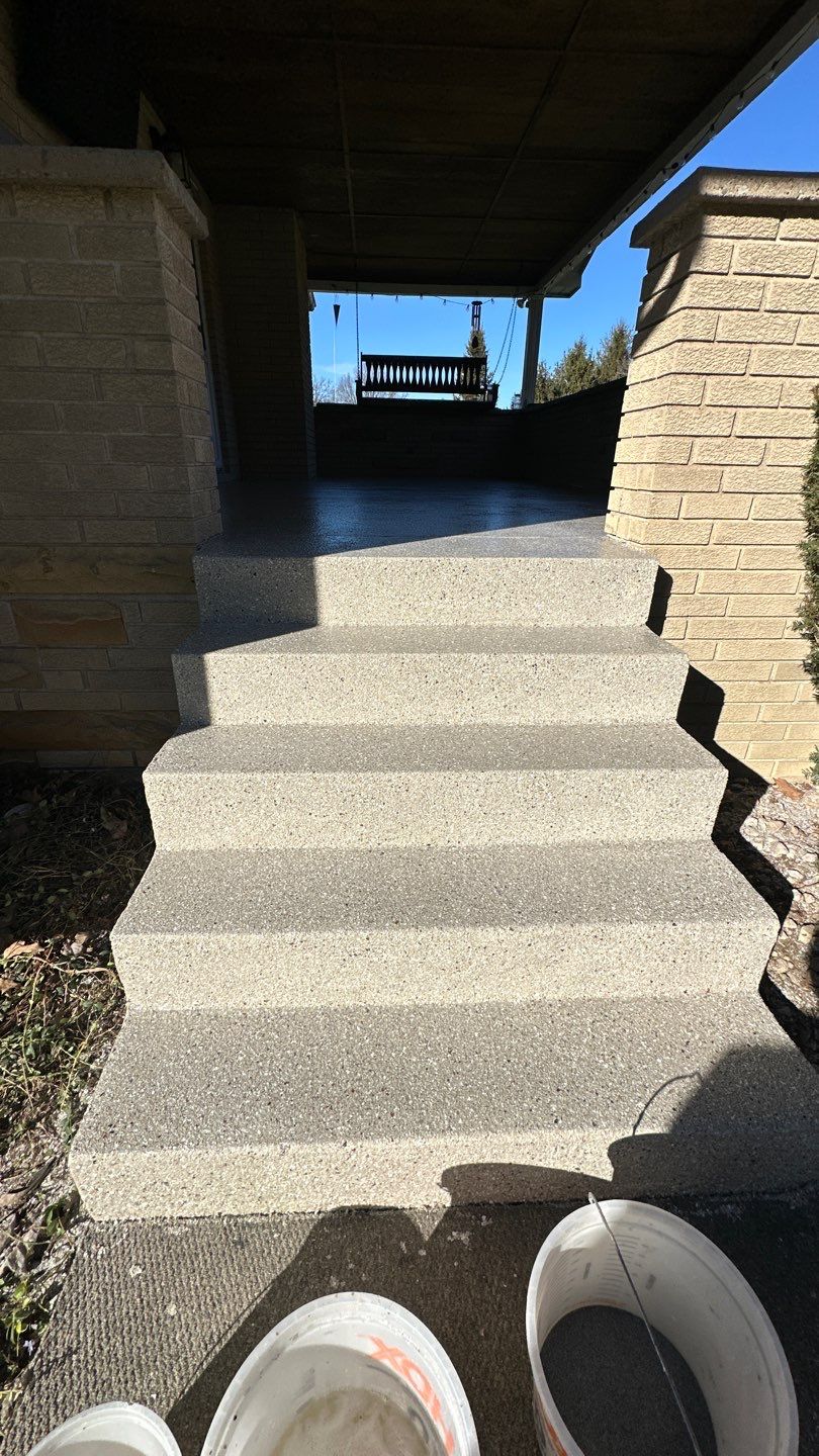 Pool Deck + Steps + Porch Project in JEANNETTE by Floors in a Day, Inc