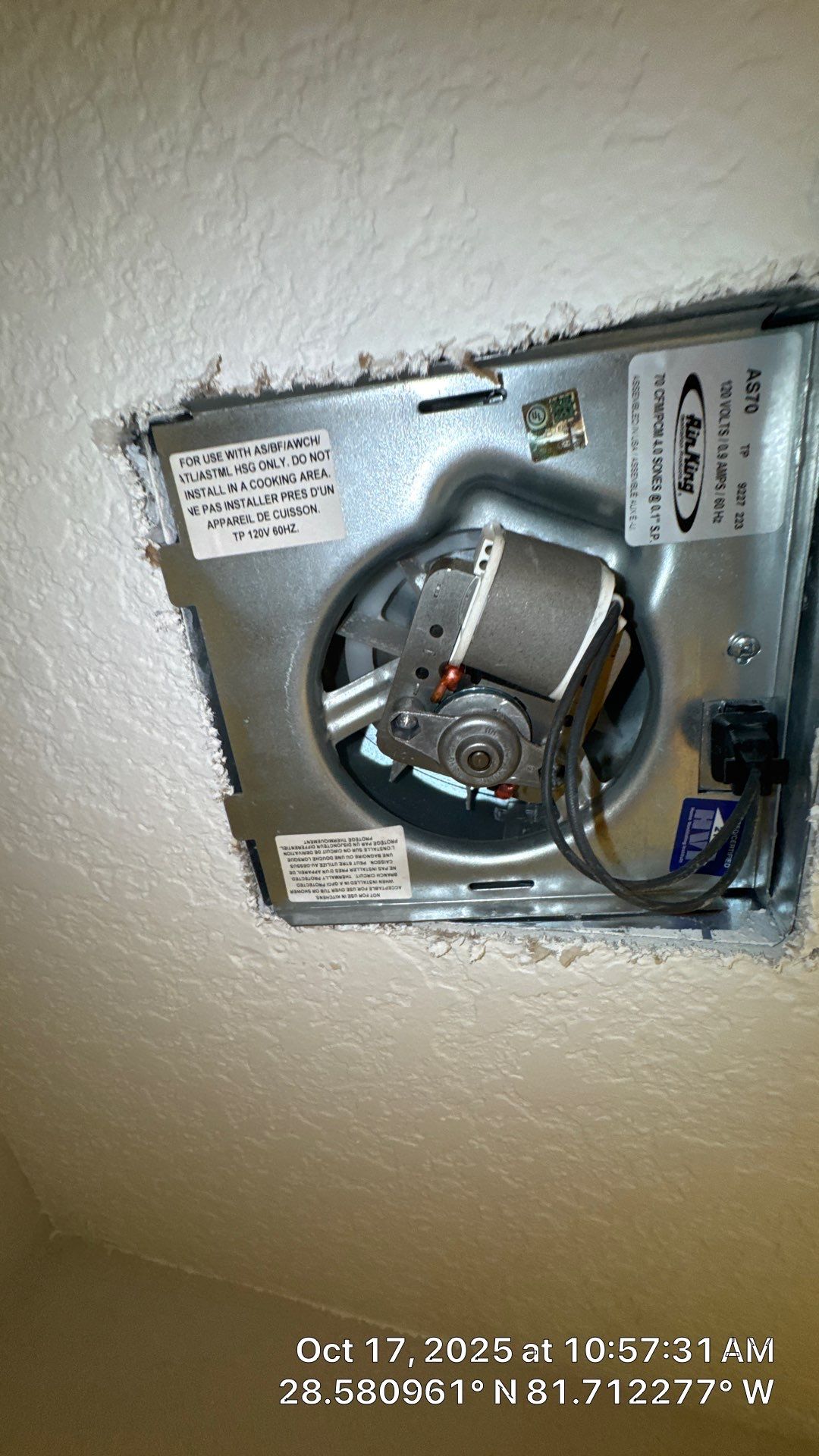 Dryer Vent and Bathroom Exhaust Fan Cleaning in Clermont by Hygienic Air, Inc