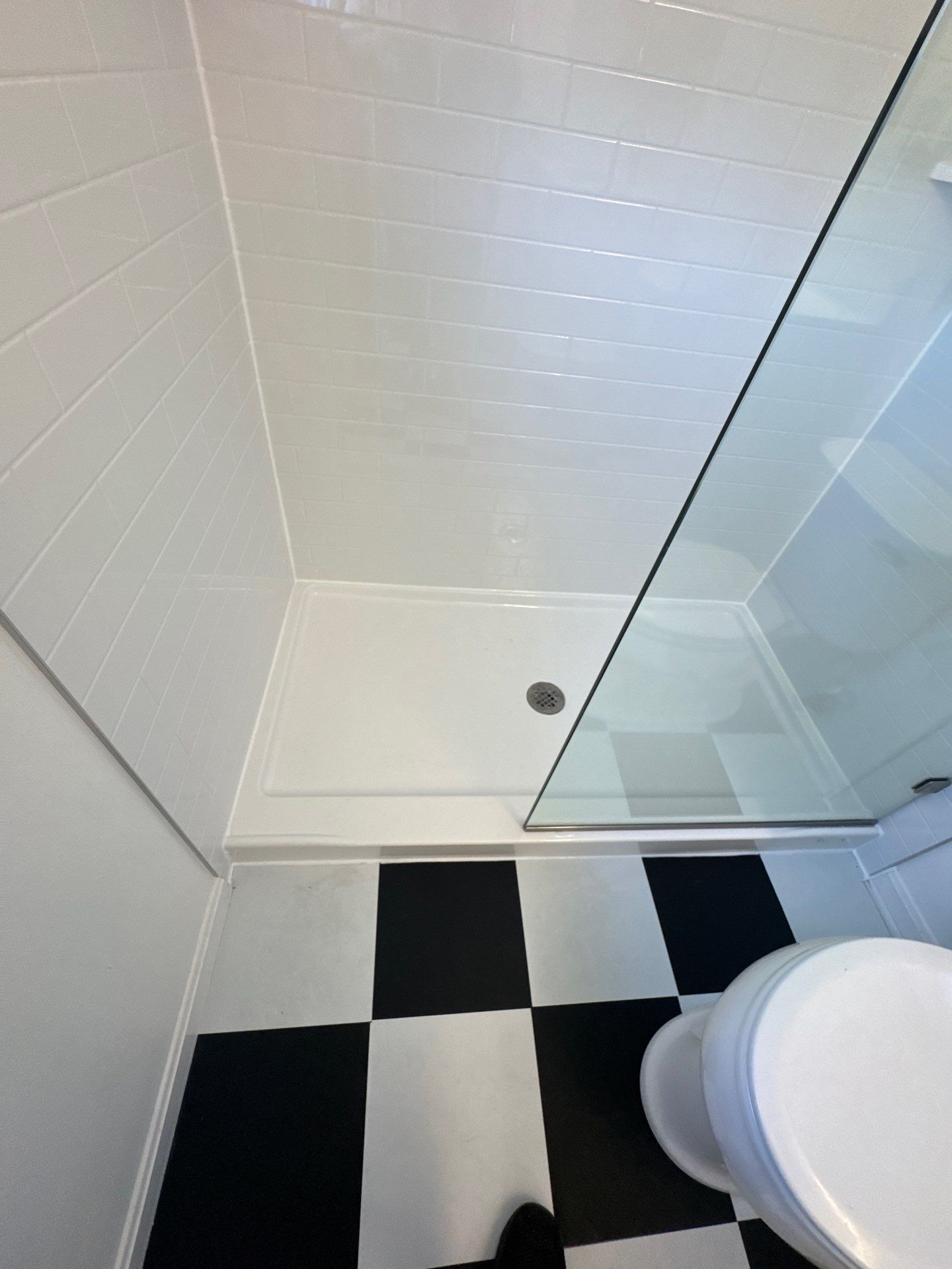 Modern Bathroom Remodel Featuring Subway Tile Surround in Deale by Window Depot of Annapolis