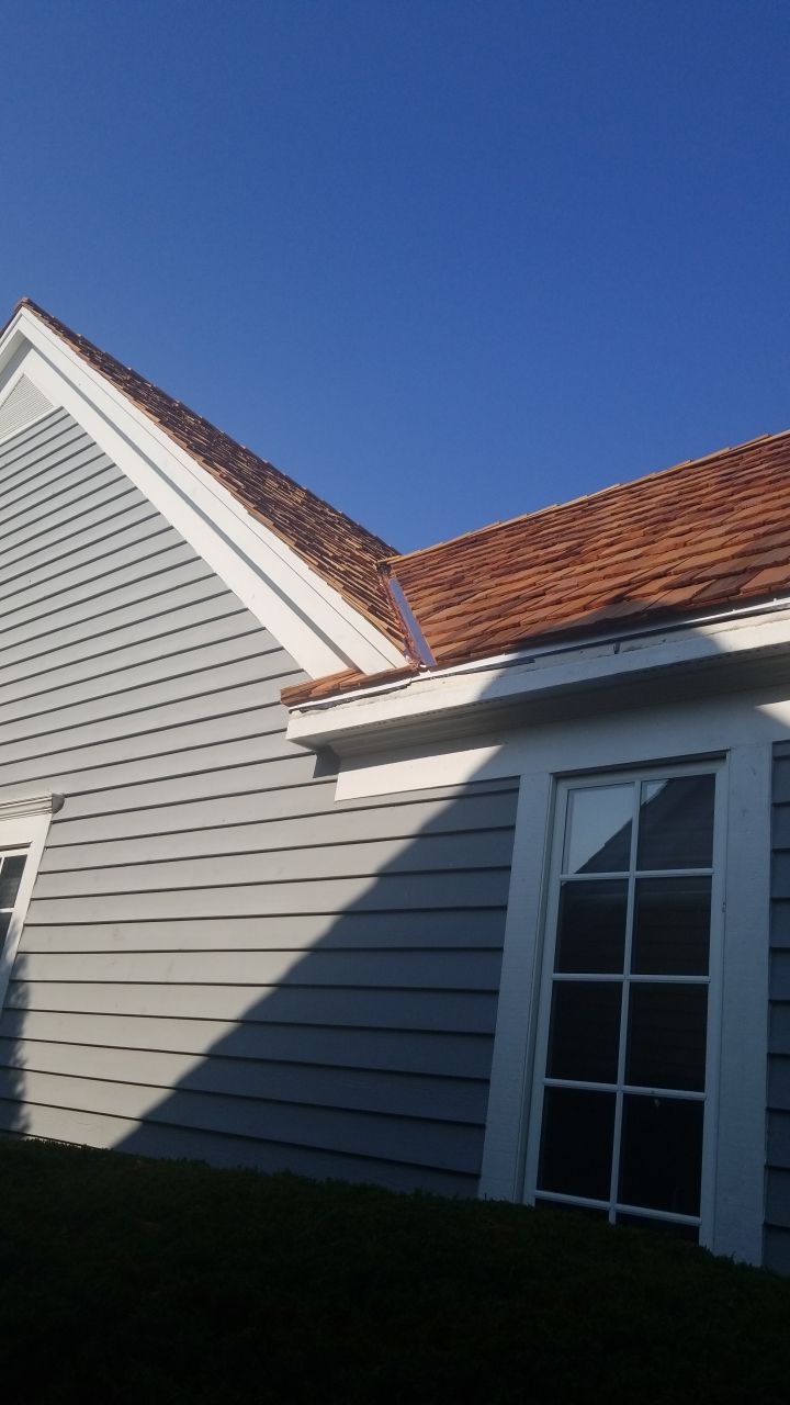 Cedar Roof Installation in Lake Forest by Custom Installations, Inc.