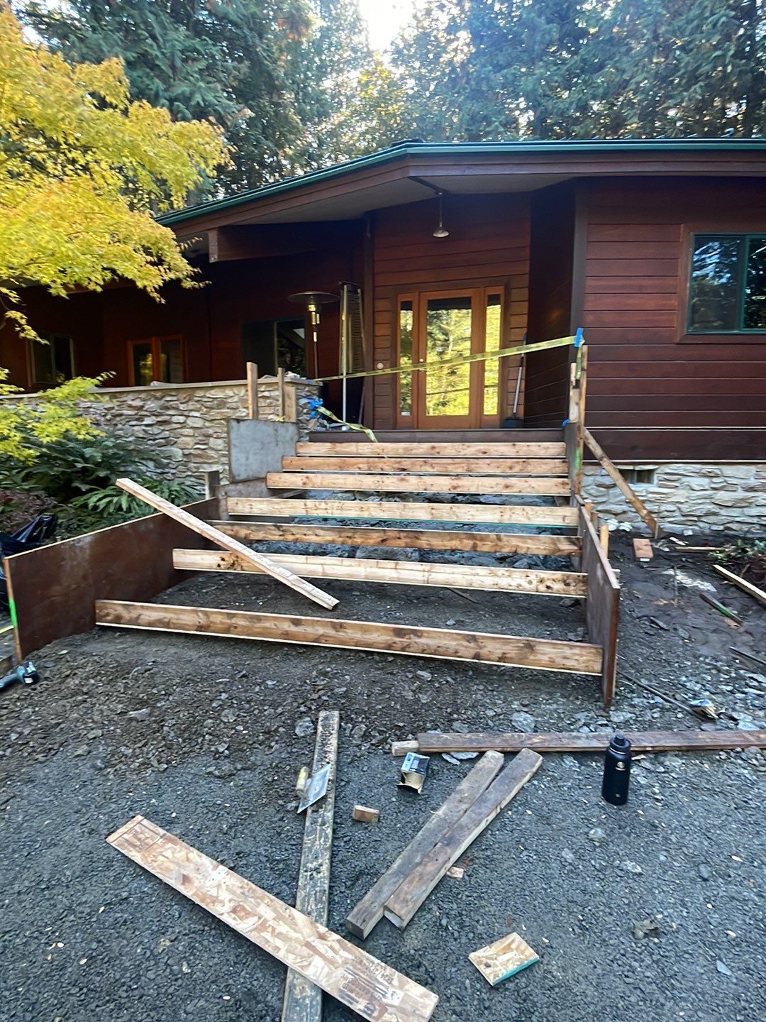 Pia | Custom Concrete Driveway, Walkway & Floating Steps by Jireh Asphalt & Concrete Inc 