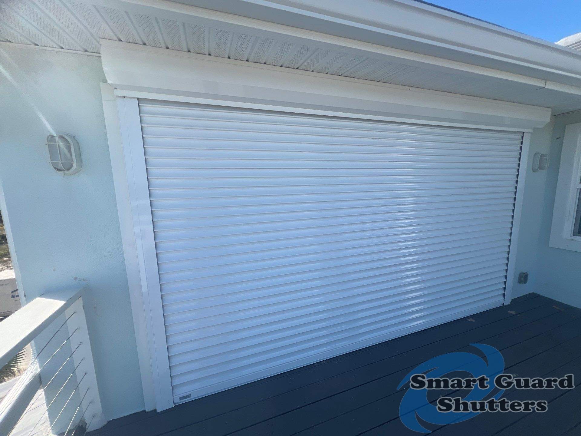 Rolling Shutters in White by Smart Guard Shutters