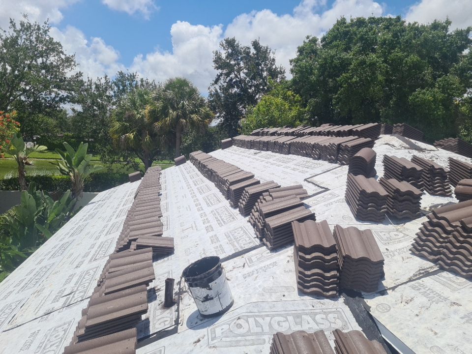 Residential Roofing Installation using Eagle Roofing Tile by BLUES BROTHERS ROOFING