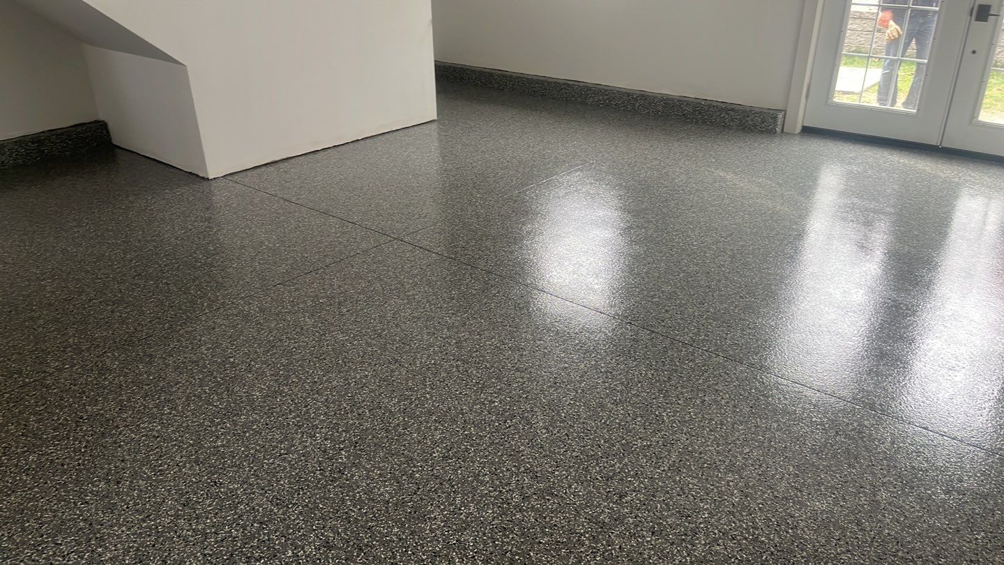 Godaire Basement TransFLOORmation by Symphony Concrete Coatings