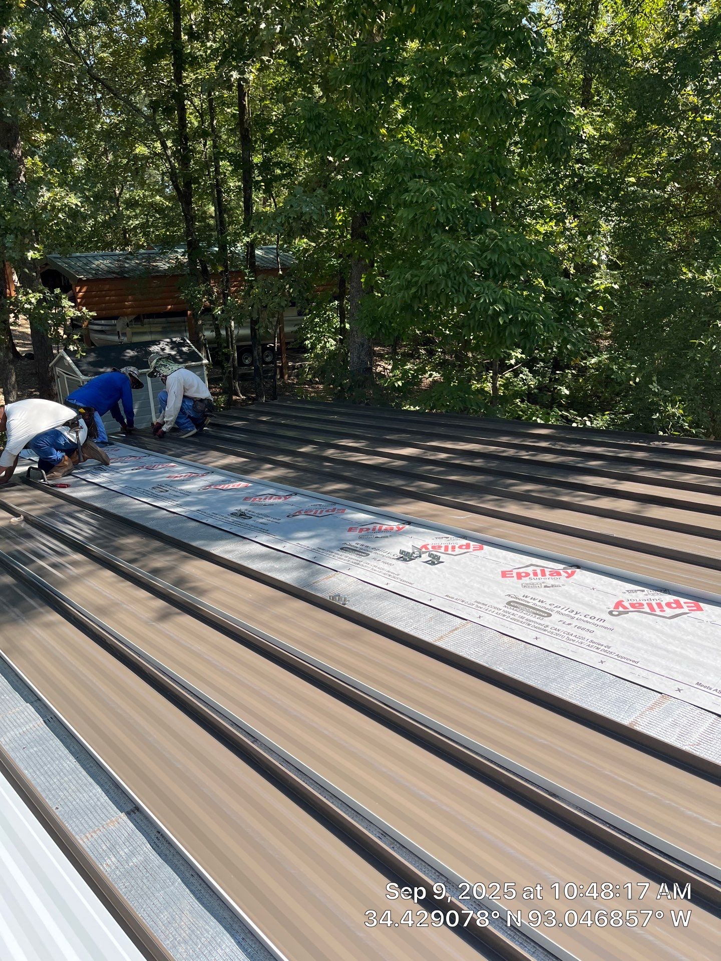 Standing Seam Metal Roof and Gutter Installation in Hot Springs by Temple Roofing and Exteriors