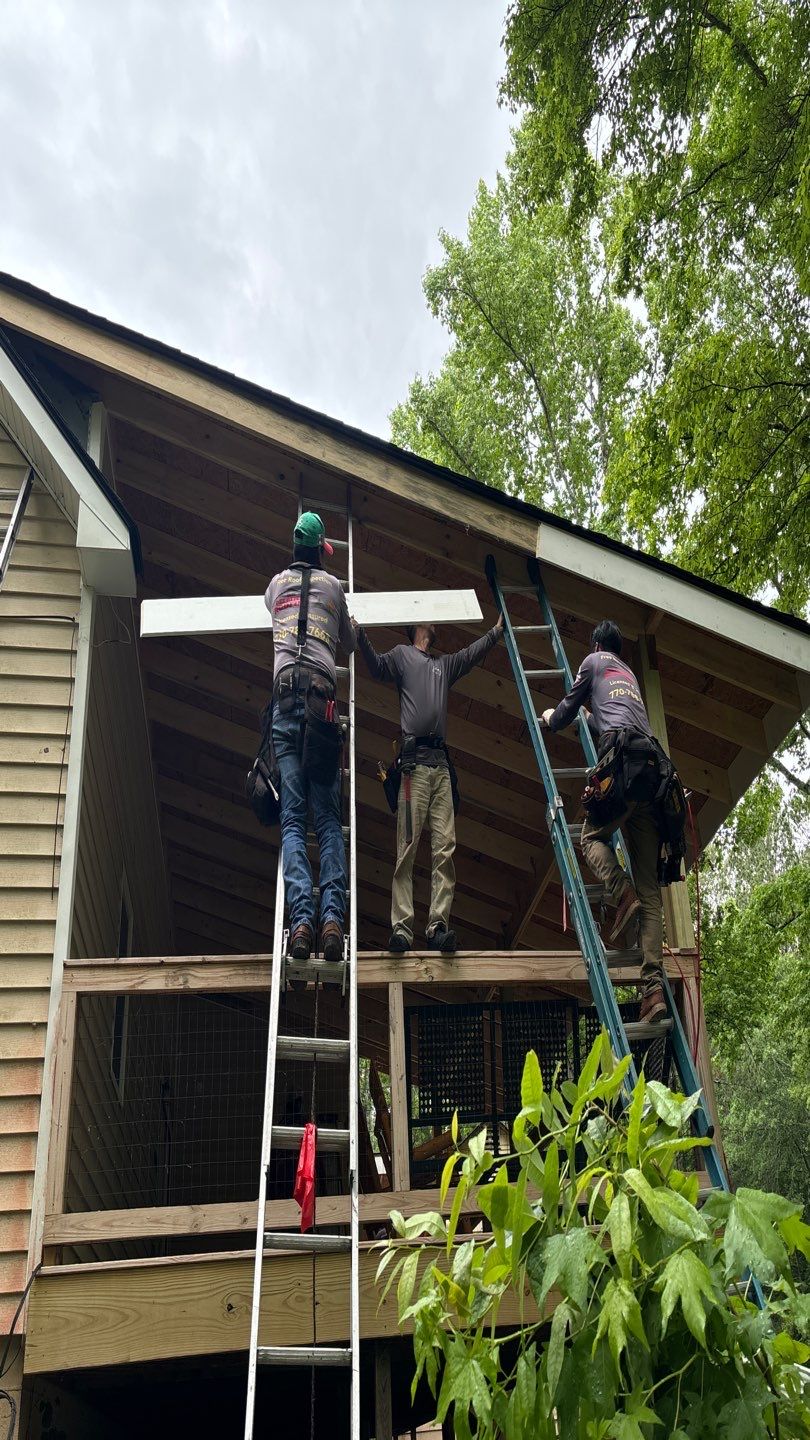 Roof Replacement and cover porch by Deerfield Roofing LLC