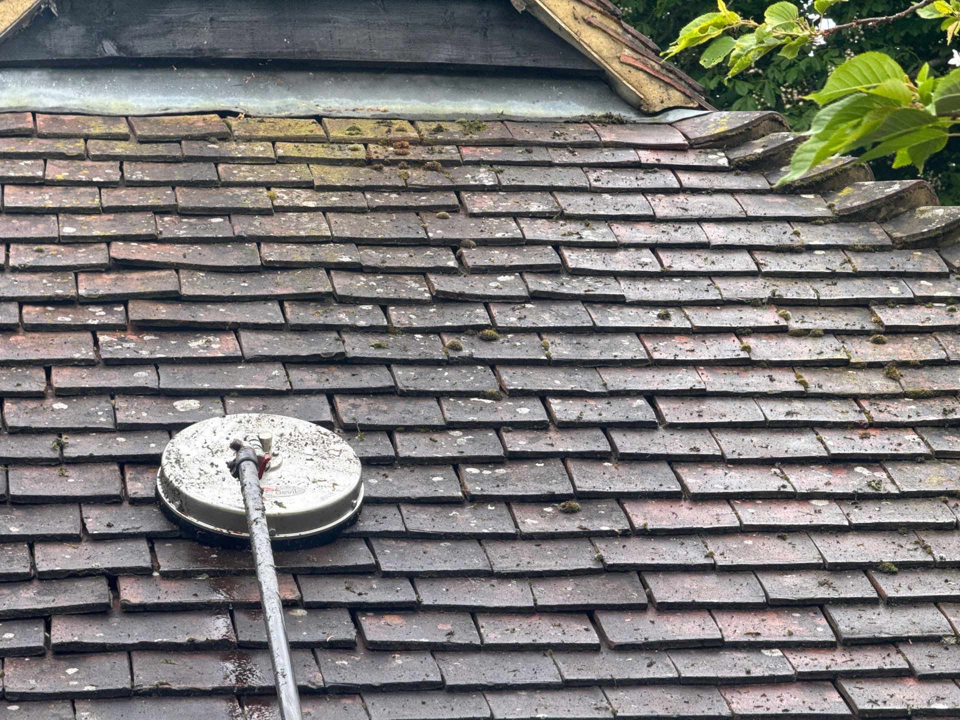 Roof Clean - Patio Clean using 18inch Whirlaway FSC by Ges Exterior Cleaning ltd