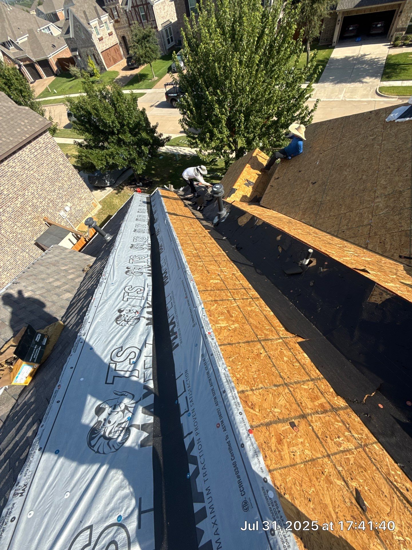 Residential Roof Replacement using ATLAS PROLAM WEATHER WOOD by Elite Roofing LLC