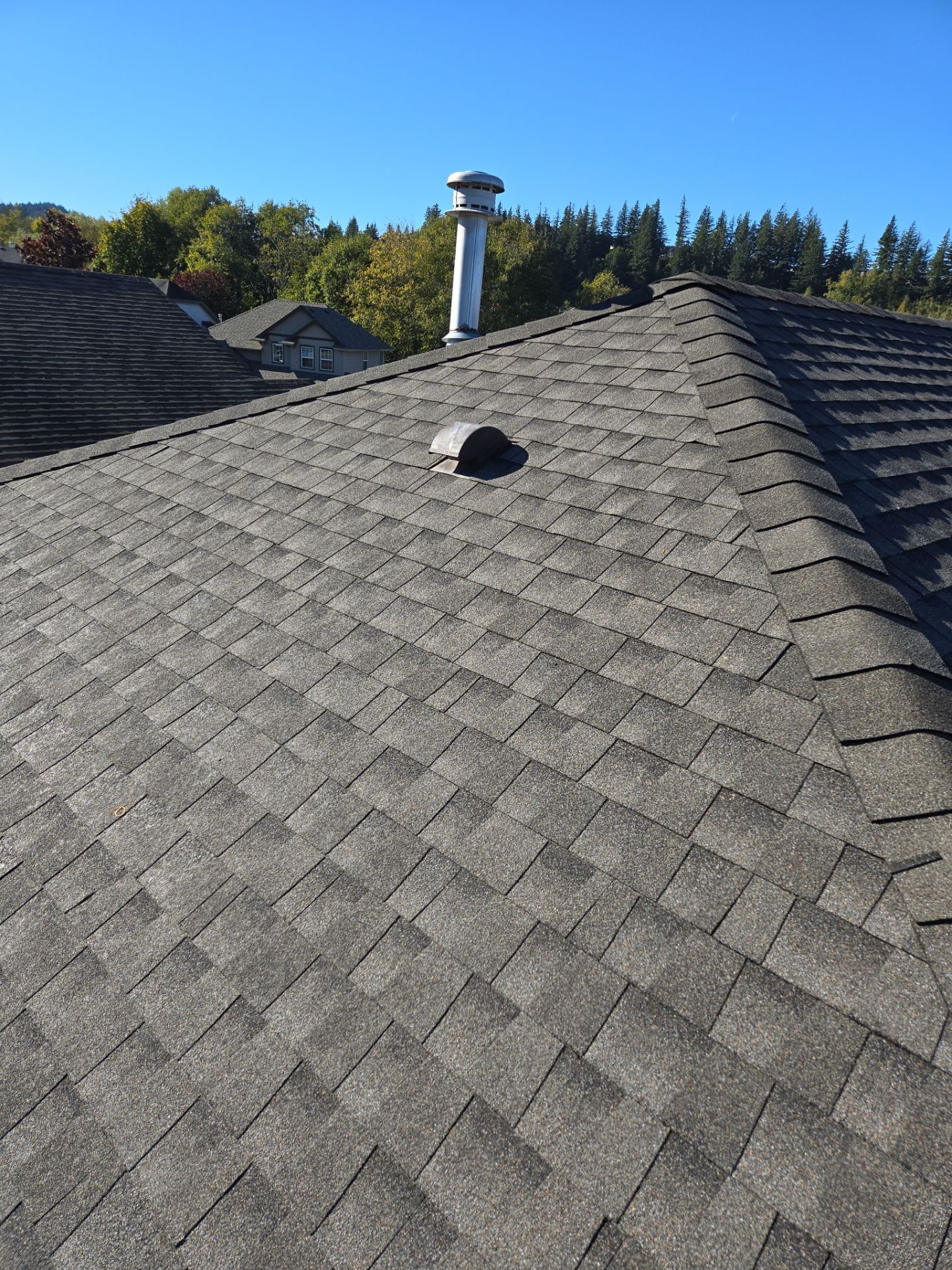 Residential Re-Roof using GAF Timberline HDZ Canadian Driftwood by Top Notch Roofing Inc