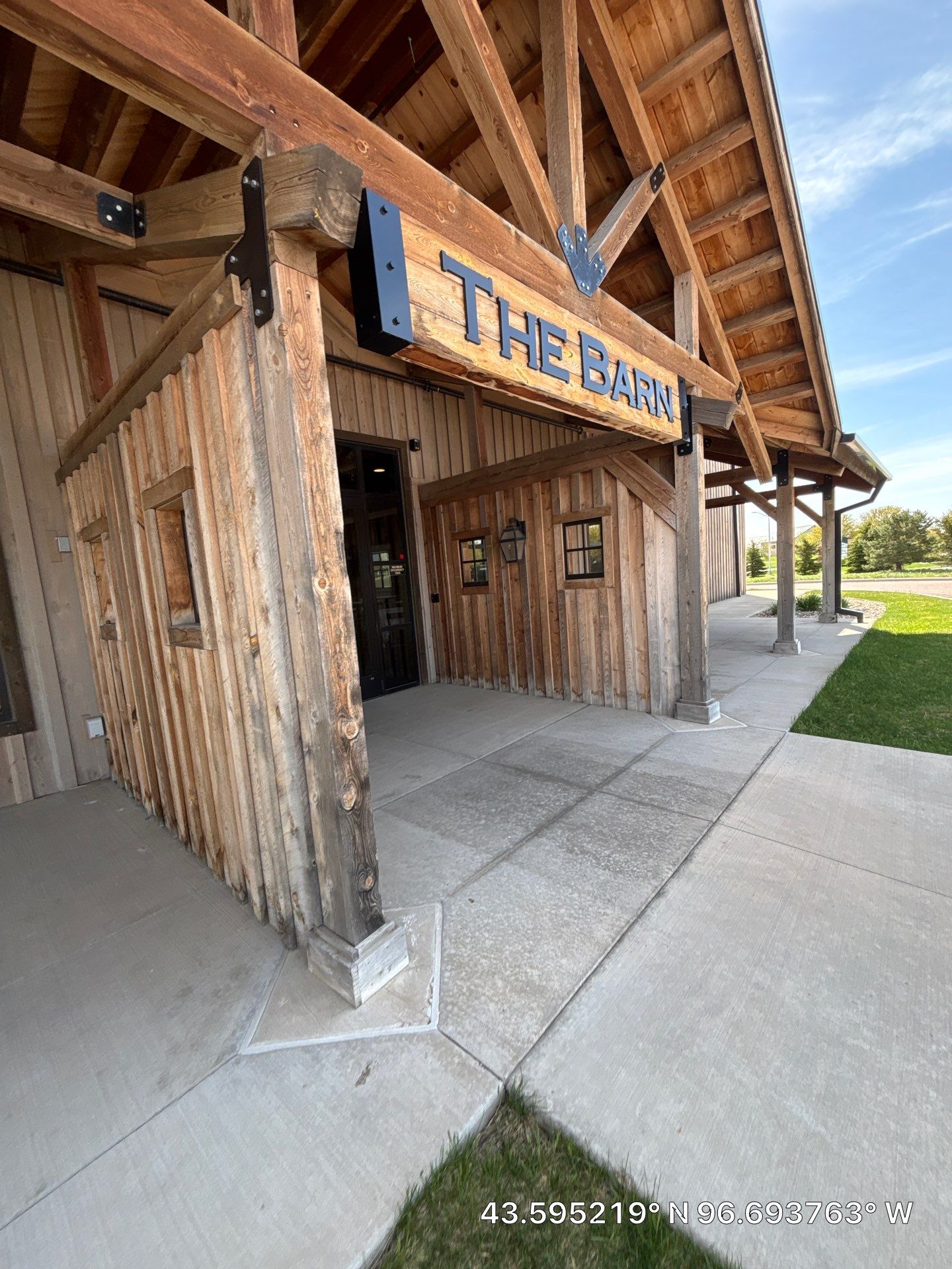 Commercial Exterior Wood Staining for Sanford Barn in Sioux Falls by Select Painting, Coatings & Garage Cabinets