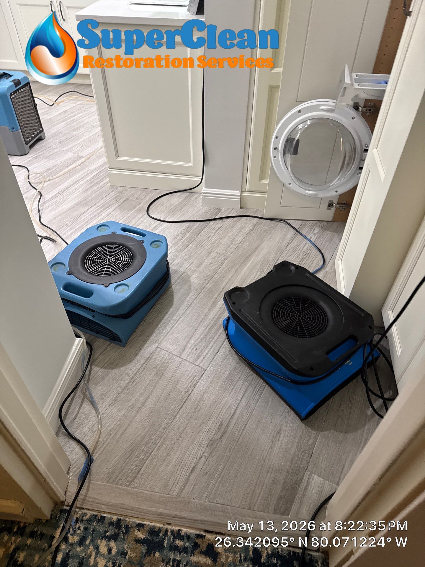 Water Damage Restoration and Structural Drying in Boca Raton by SuperClean 