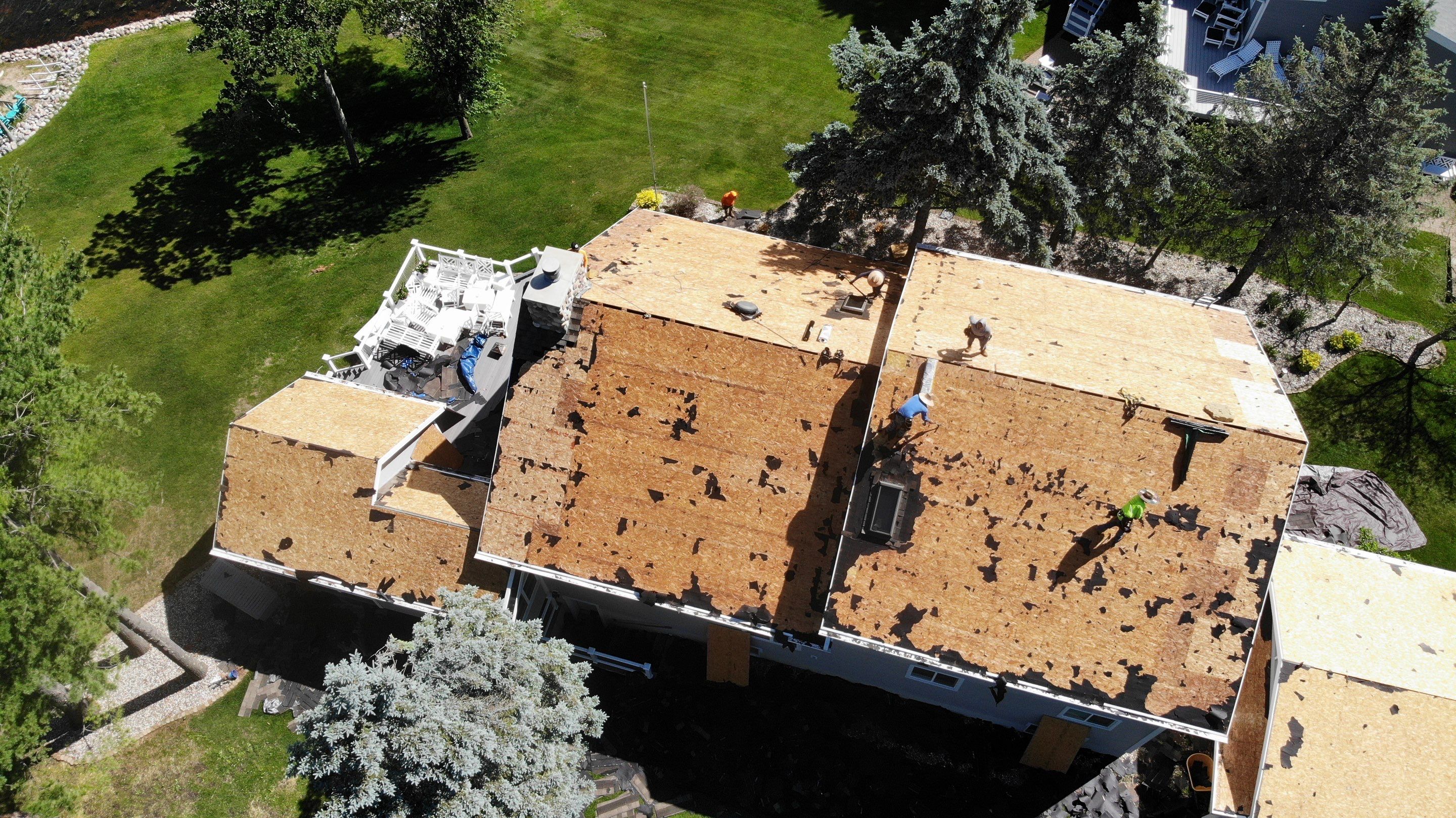 Nekoosa Residential Roof Replacement with Architectural Shingles and Skylights by Mr Roof & Remodeling Co