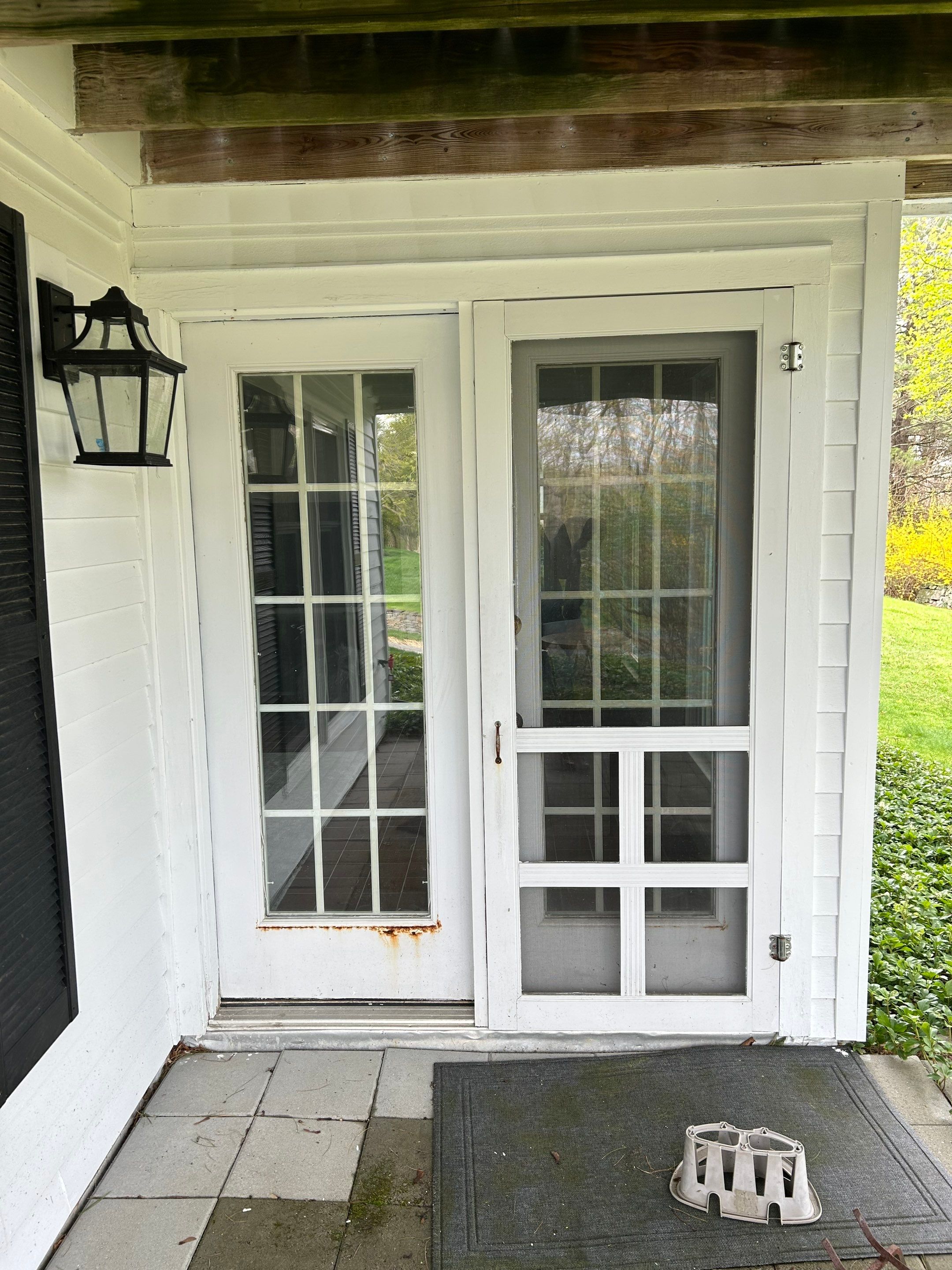French Patio door  Replacement  by DiGiorgi Roofing and Siding Inc