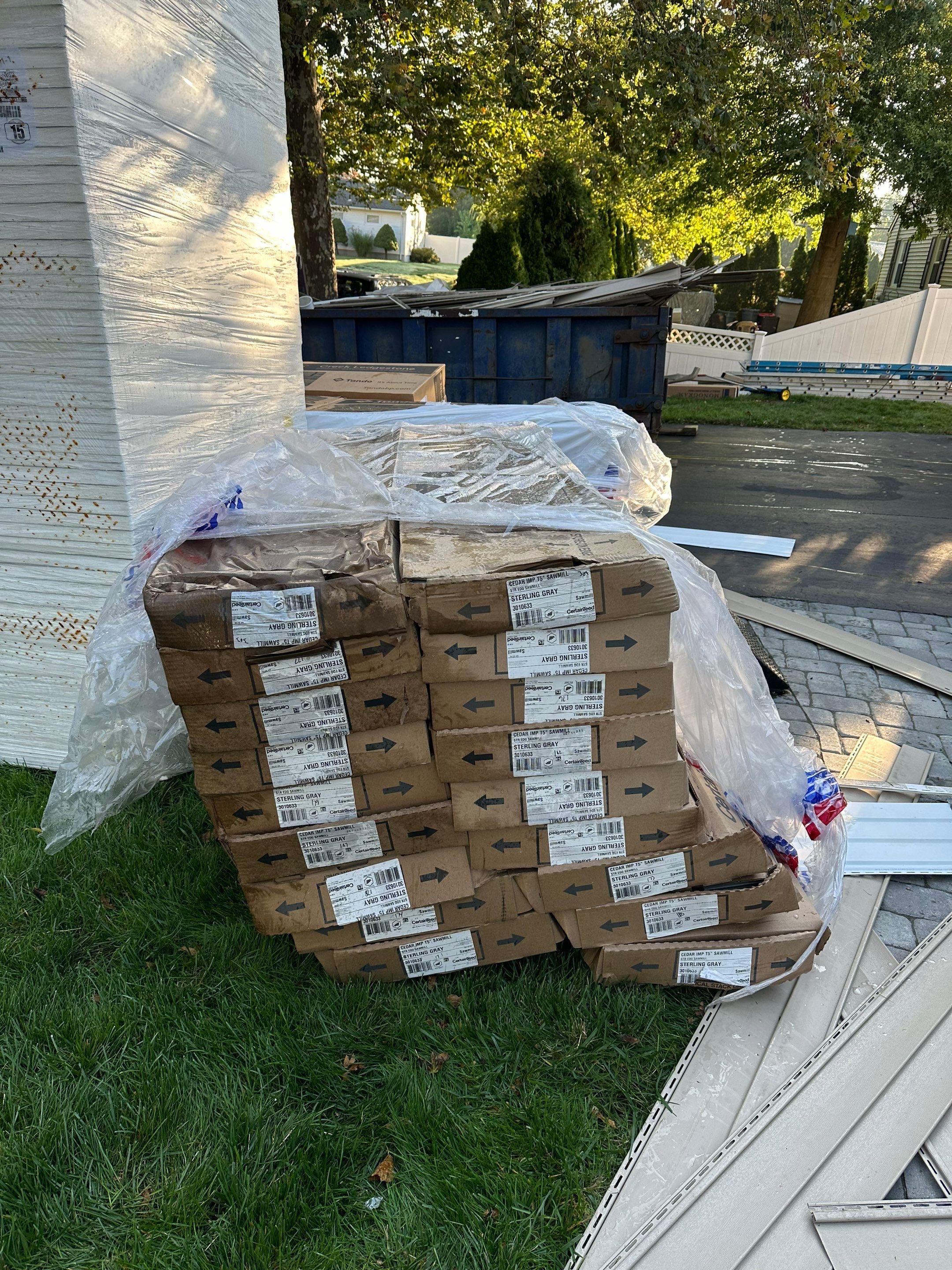 Siding Installation using Certainteed Cedar Impressions Sterling Gray by A Plus Exterior