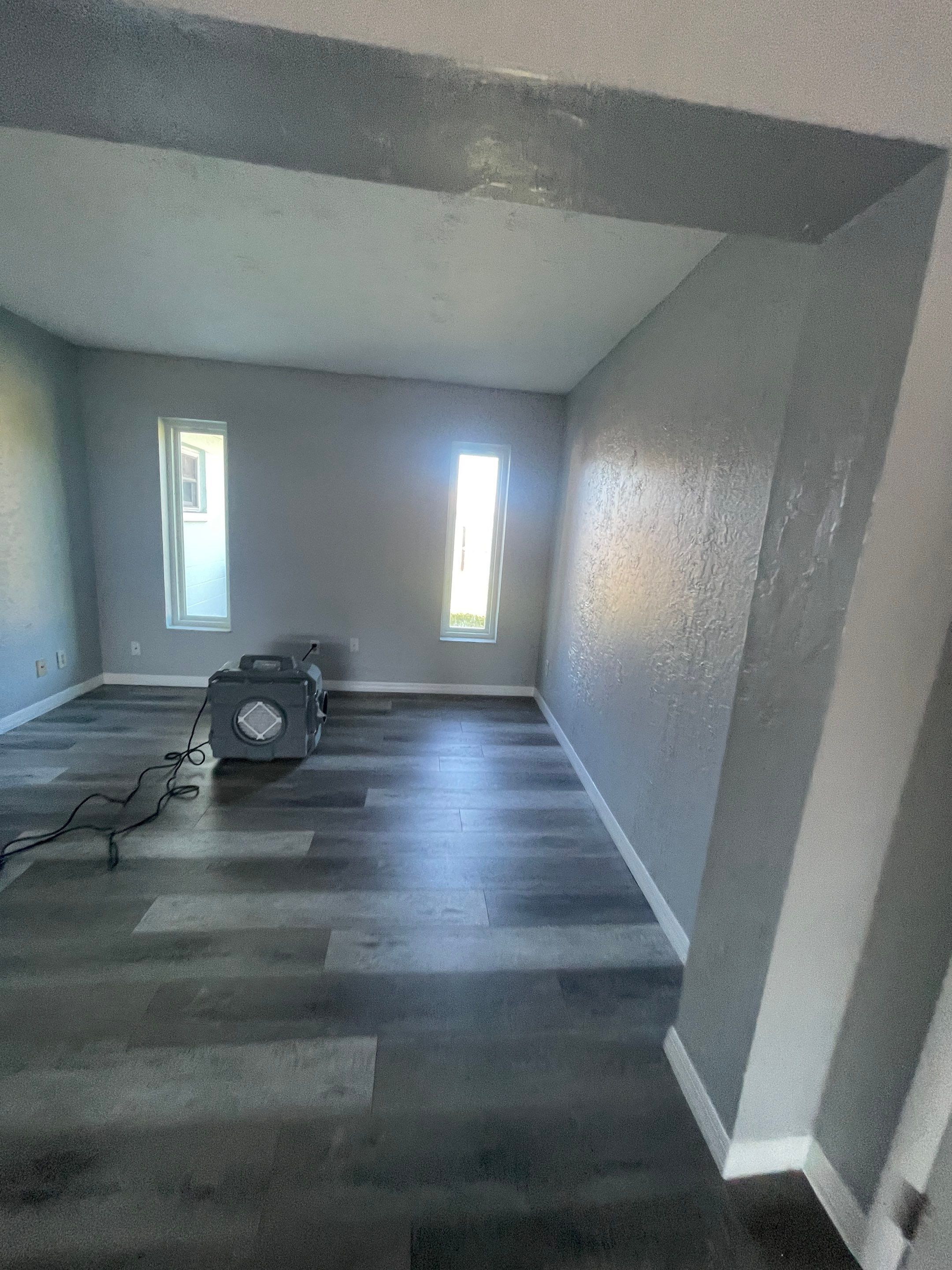 Smoke Damage from stove fire by Bay Coast Restoration 