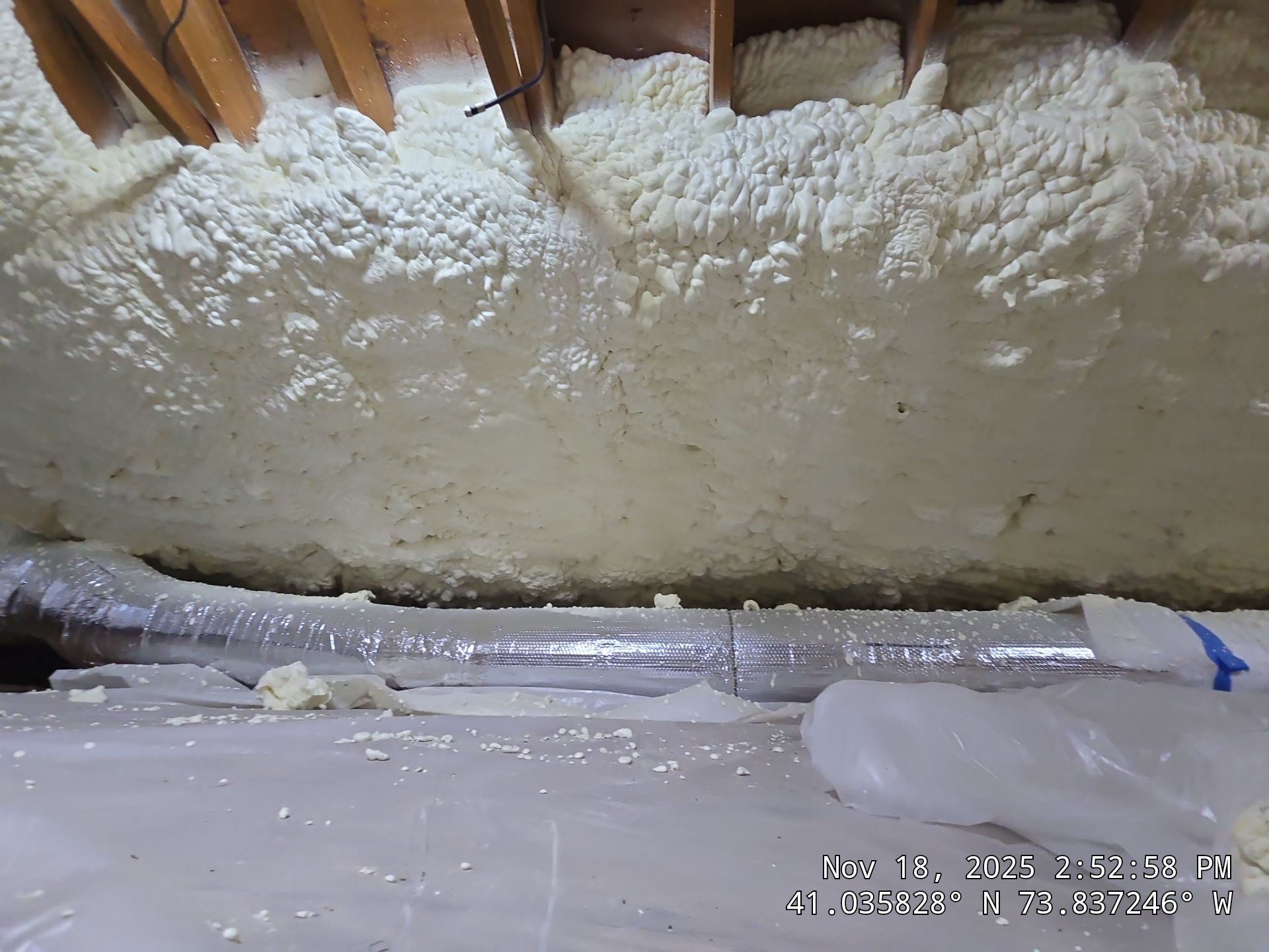 Exterior Walls Using Closed-Cell Spray Foam by NYS Foam & Energy